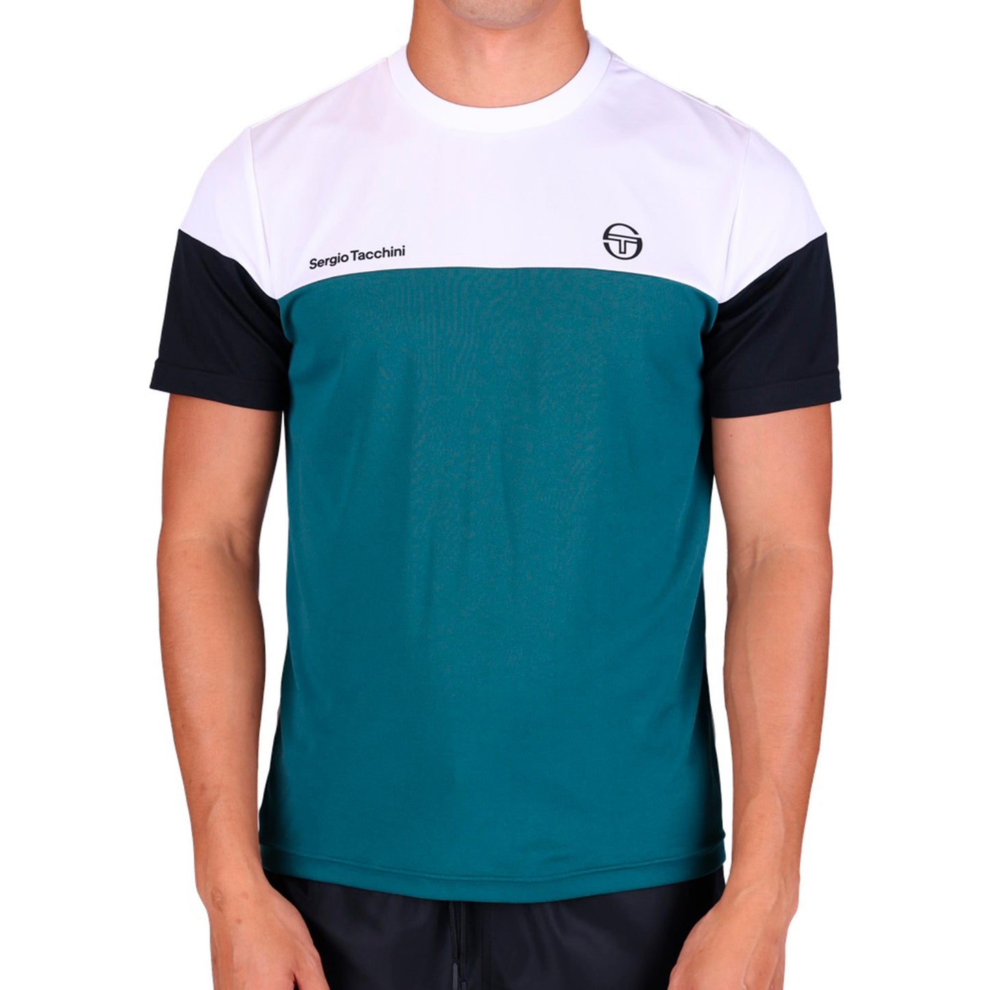 Sergio Tacchini Prave Camiseta de manga corta Hombres - blanco, color petróleo