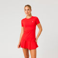 Ace Slim Camiseta de manga corta Mujeres - rojo