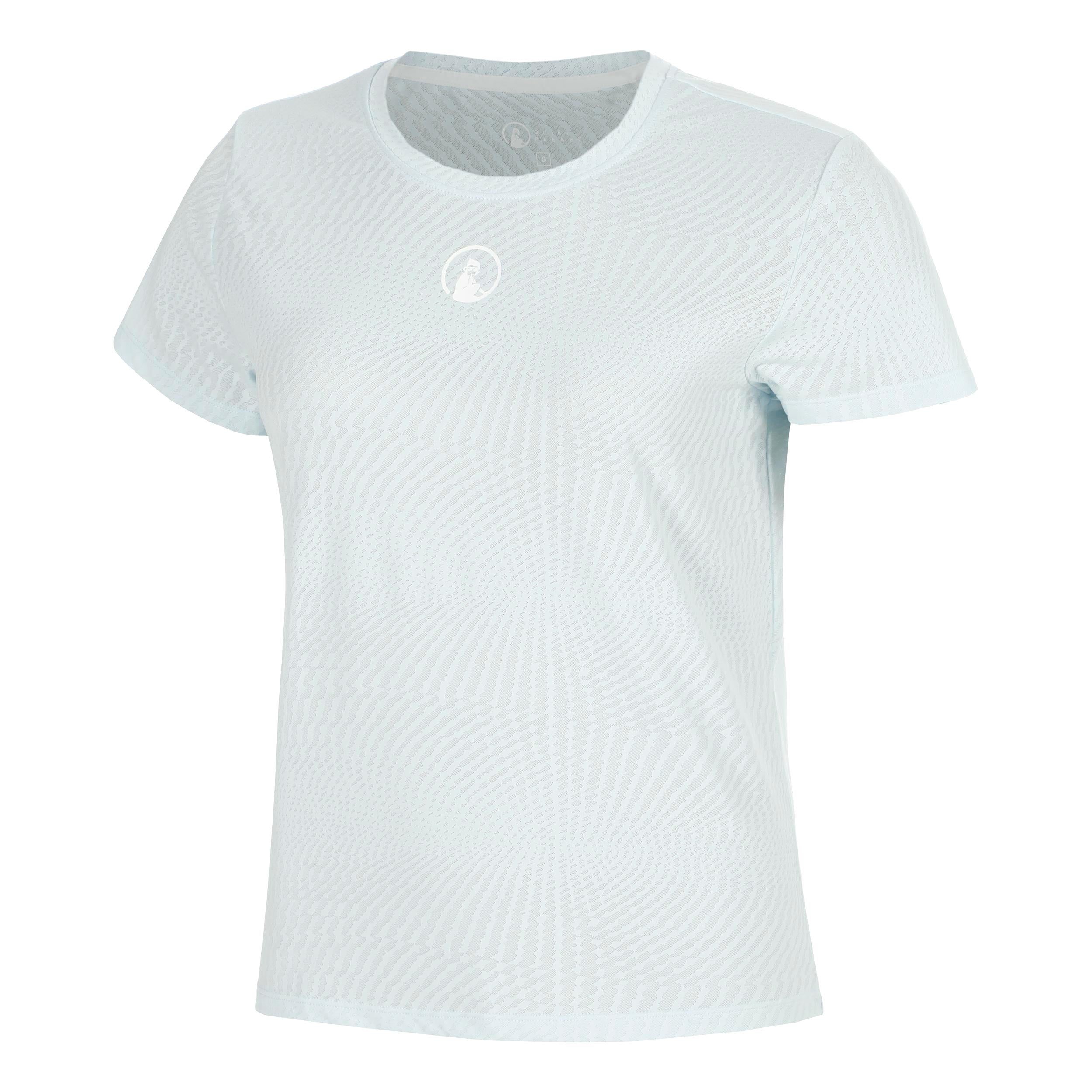 Quiet Please Memories Spin Camiseta de manga corta Mujeres - azul claro