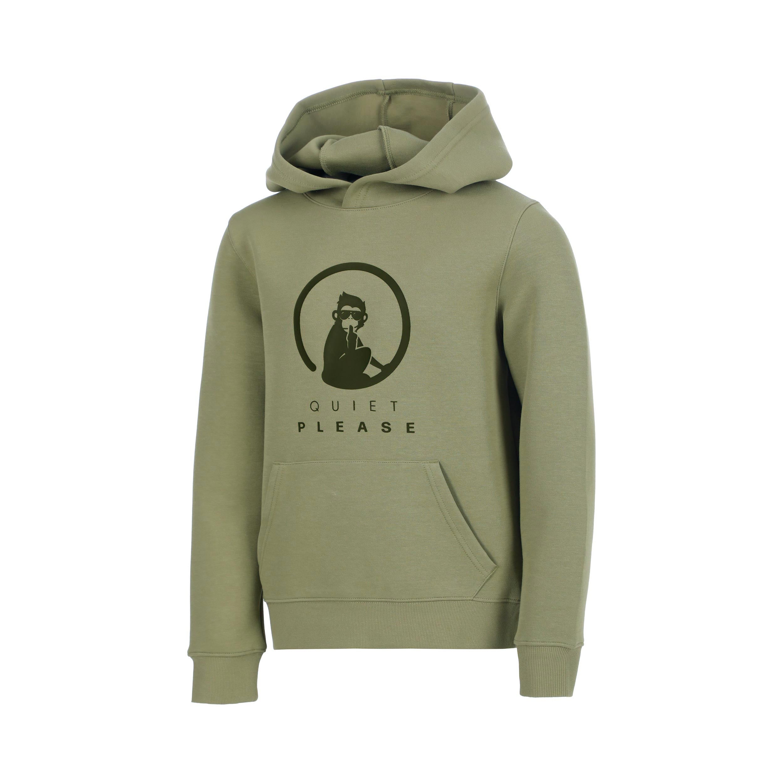Quiet Please Memories Baseline Logo Sudadera con capucha Chicos - caqui