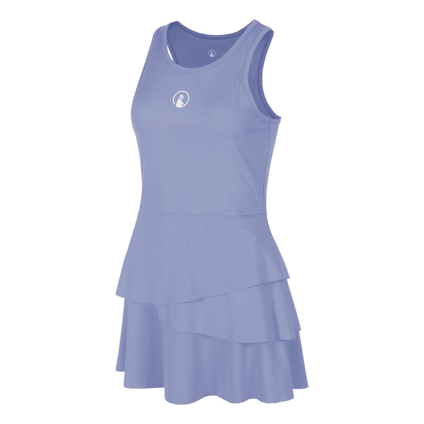 Quiet Please Glow Flounce Vestido Mujeres - azul, crema