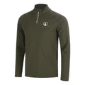 Memories Big Serve 1/4 Zip Camiseta de manga larga Hombres - verde oscuro