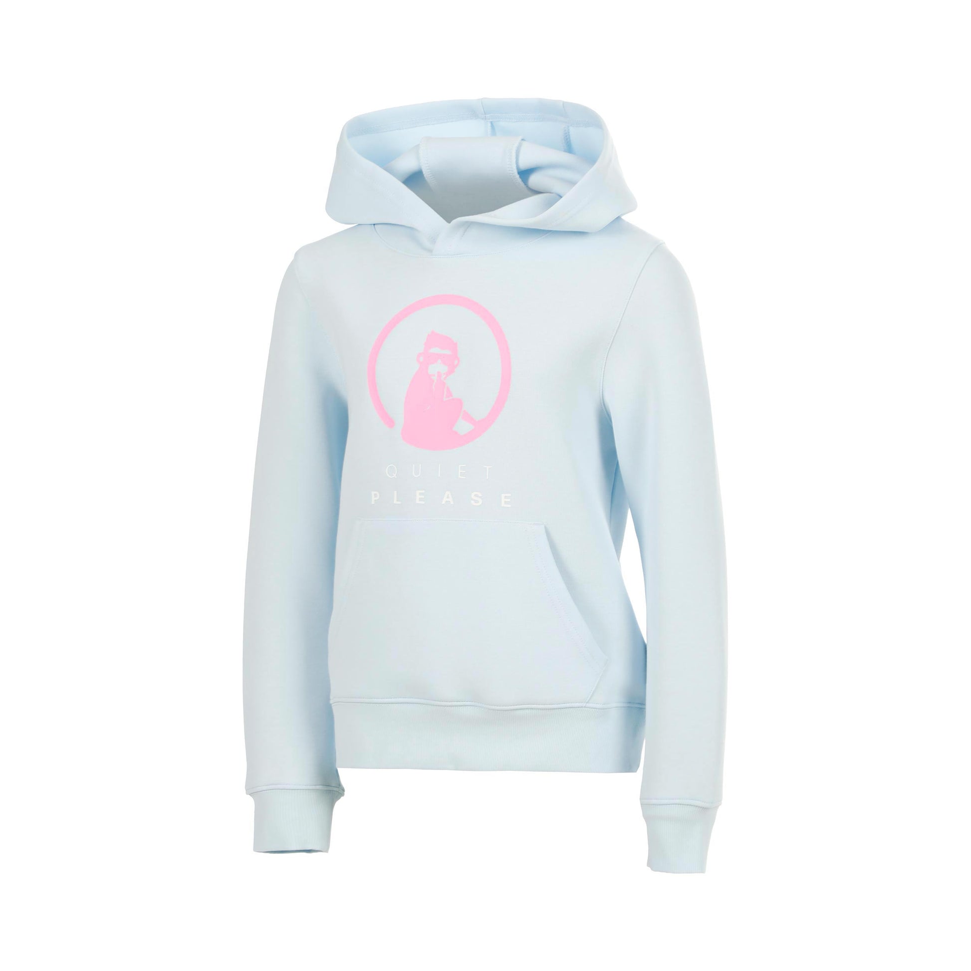 Quiet Please Memories Baseline Logo Sudadera con capucha Chicas - azul claro