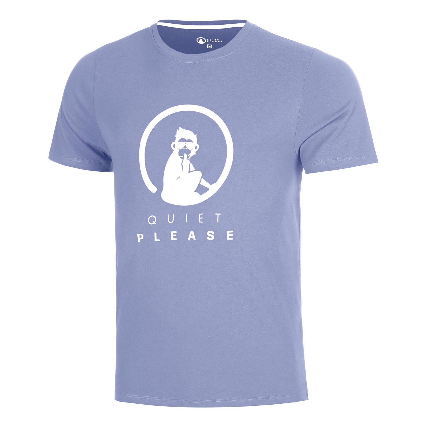 Quiet Please Glow Training Camiseta de manga corta Hombres - azul, crema
