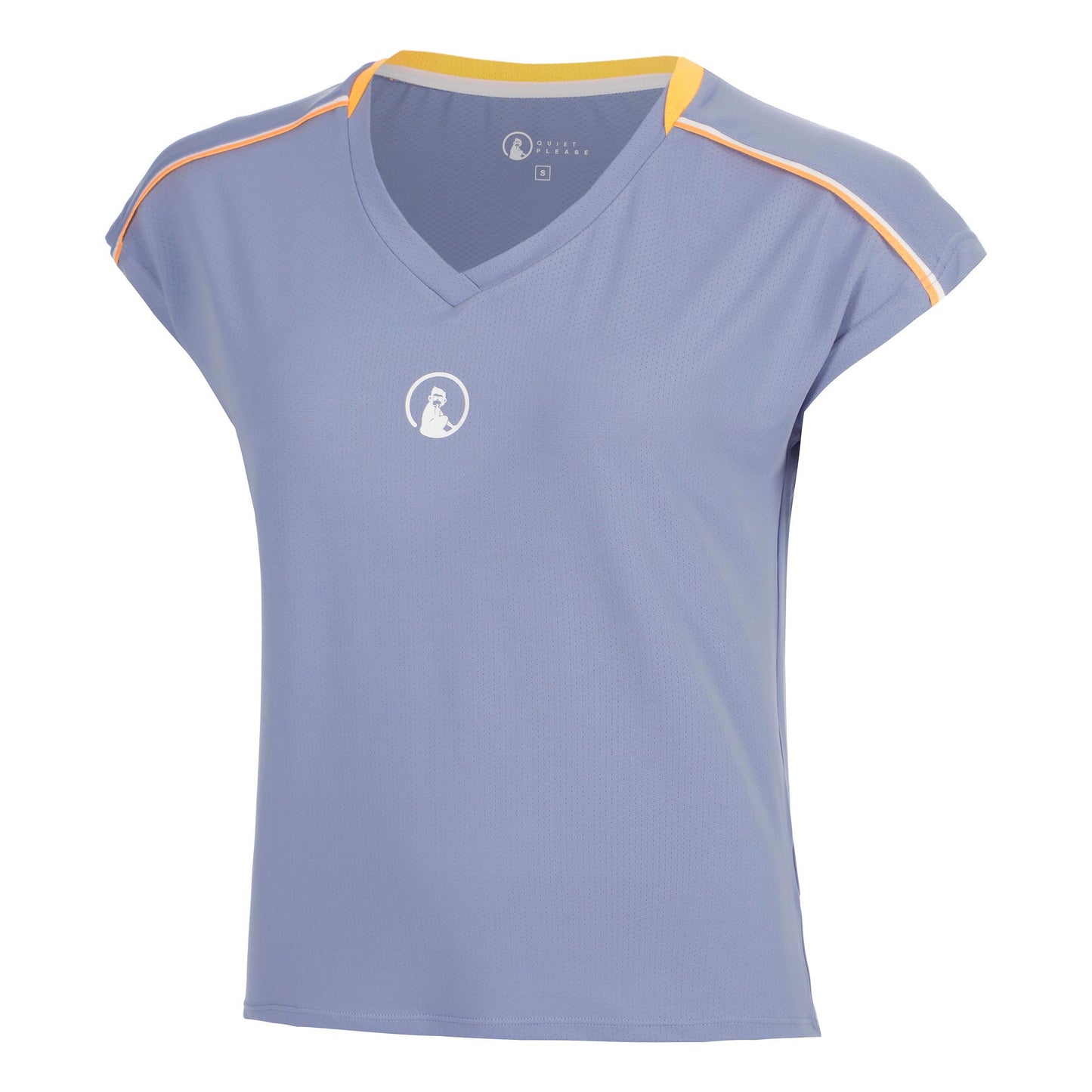Quiet Please Glow Volley Camiseta de manga corta Mujeres - azul
