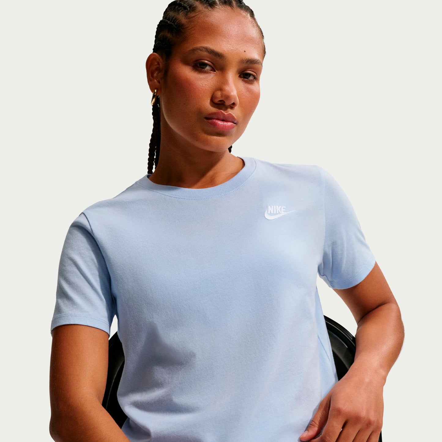 Nike New Sportswear Club Camiseta de manga corta Mujeres - azul-gris