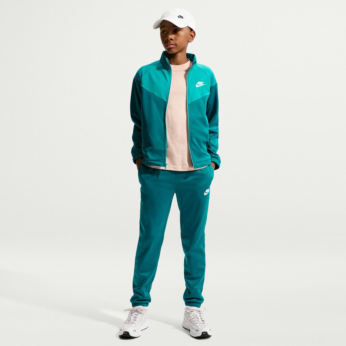 Nike Dri-Fit Full-Zip Chándal Niños - color petróleo, turquesa