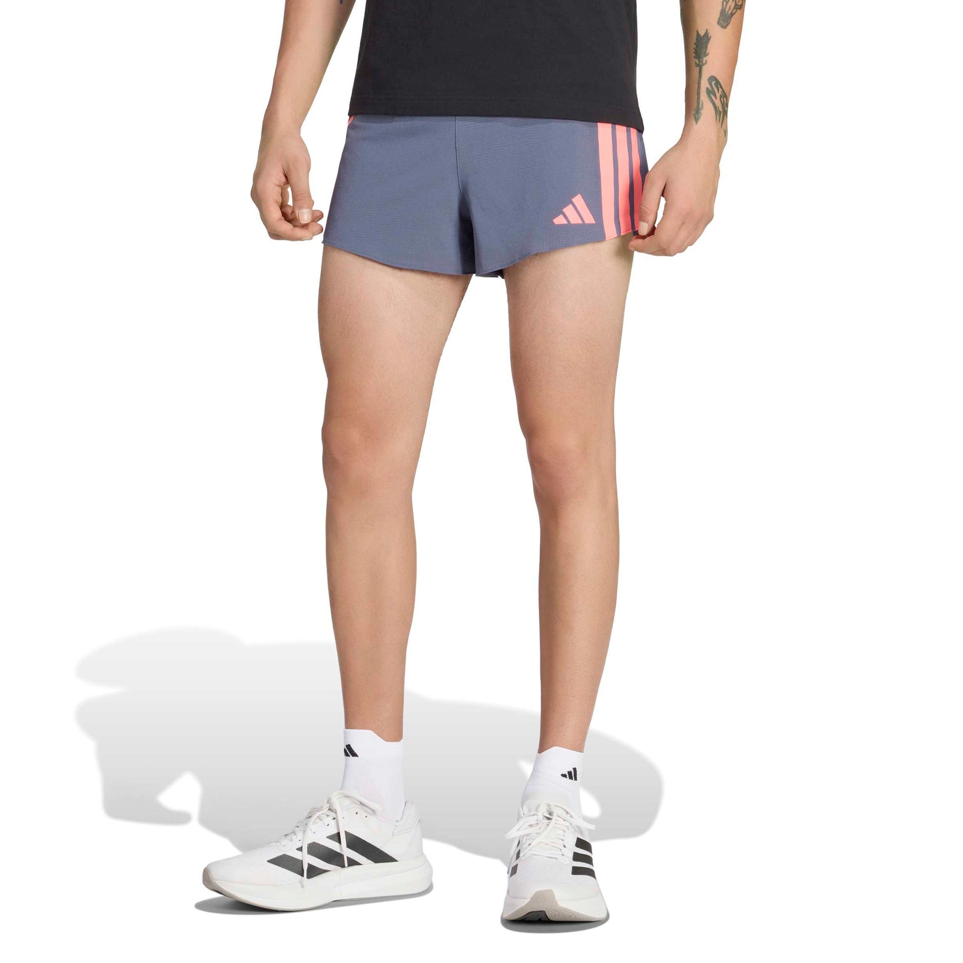adidas adizero Gel 3in Pantalones cortos Hombres - gris, coral