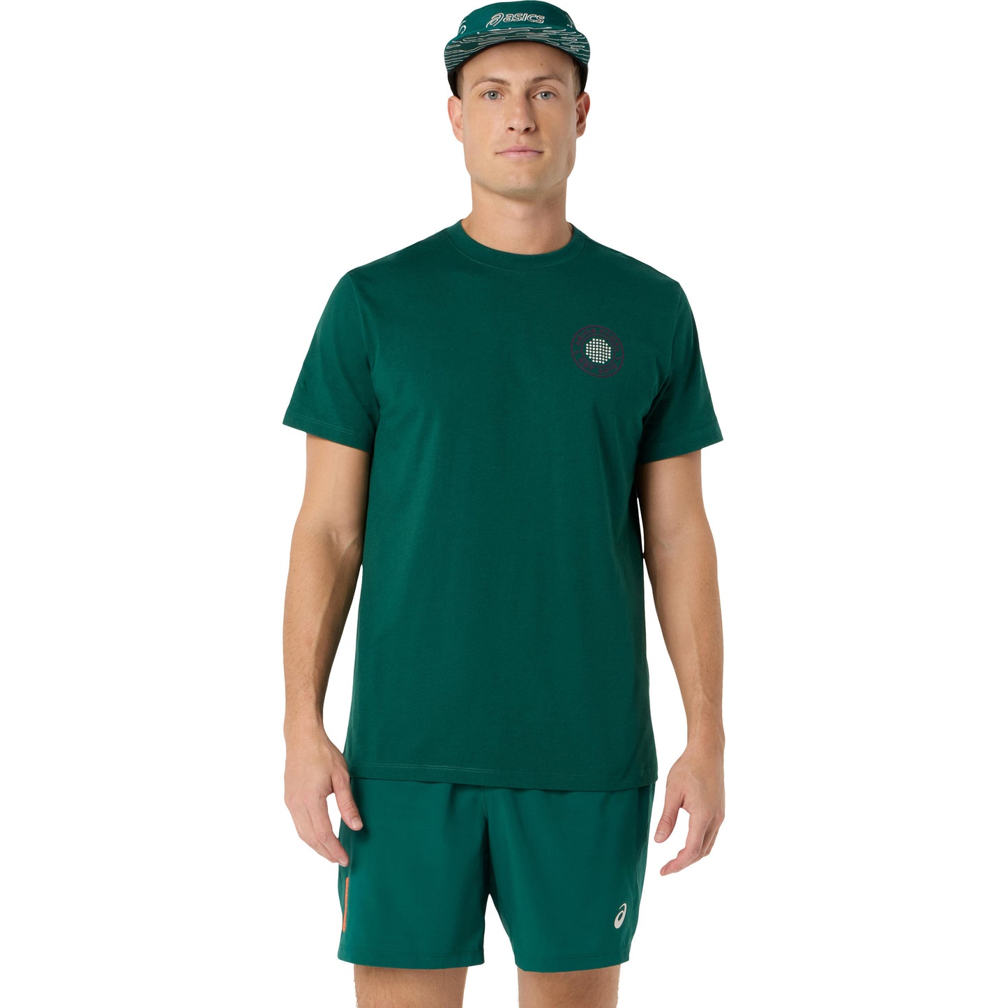 ASICS Court Graphic Camiseta de manga corta Hombres - verde oscuro