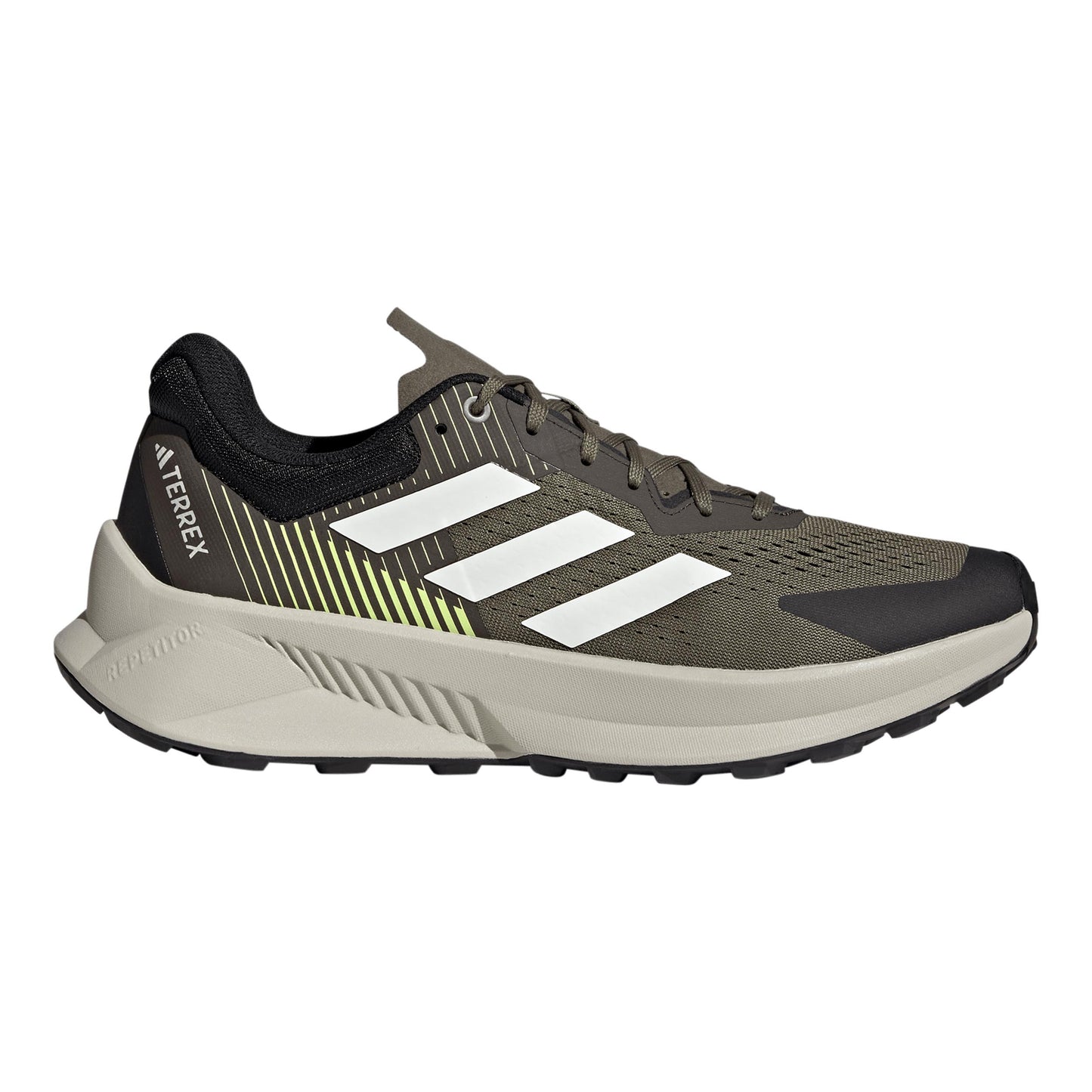 adidas Terrex Soulstride Flow Zapatilla trail Hombres - oliva, blanco