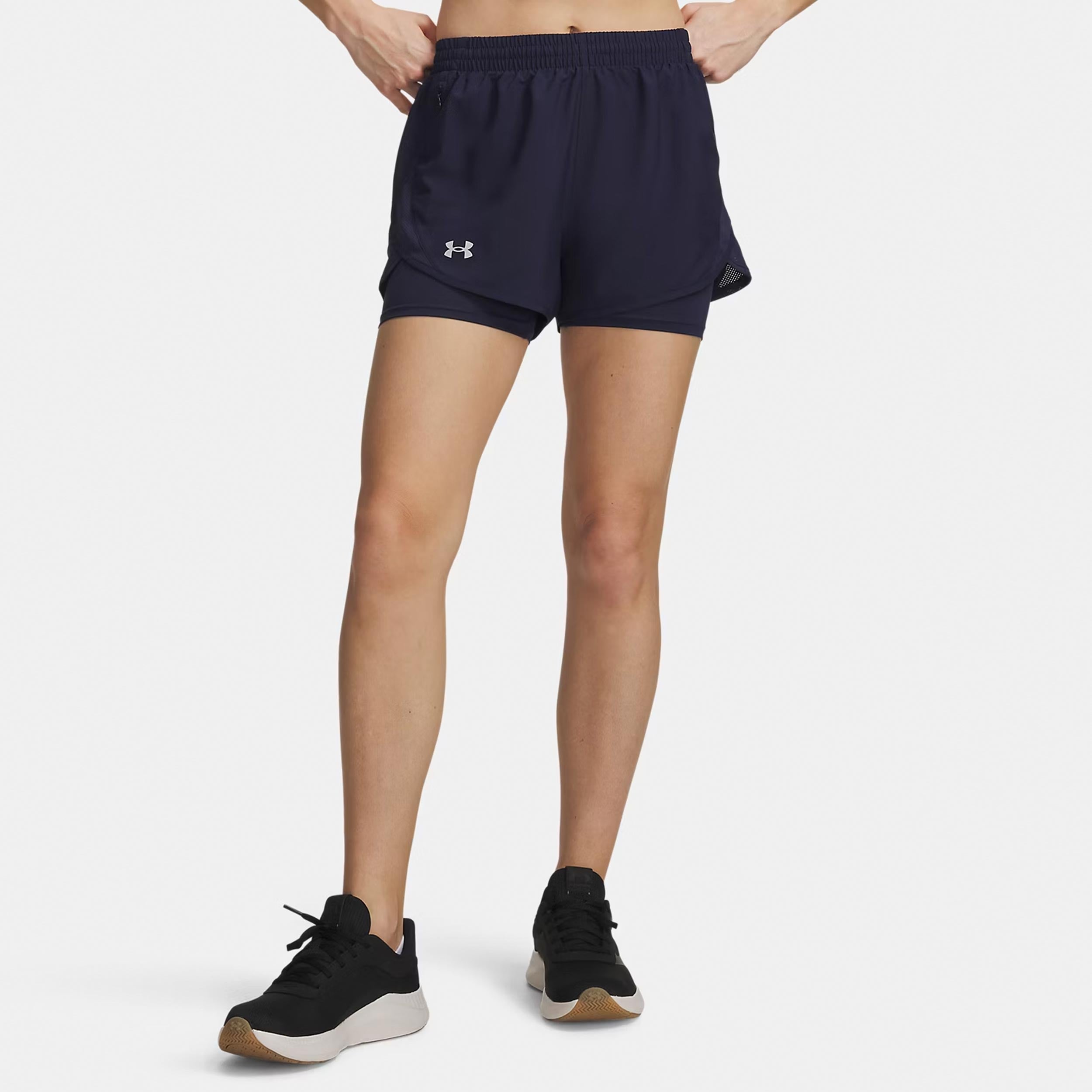Under Armour Fly By 2in1  Pantalones cortos Mujeres - azul oscuro