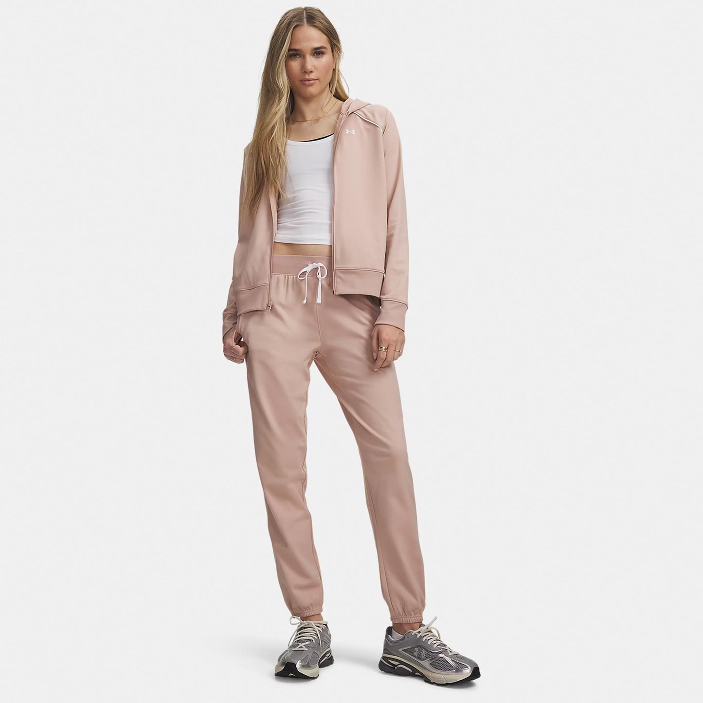 Under Armour Rival Tricot Chándal Mujeres - rosa, blanco