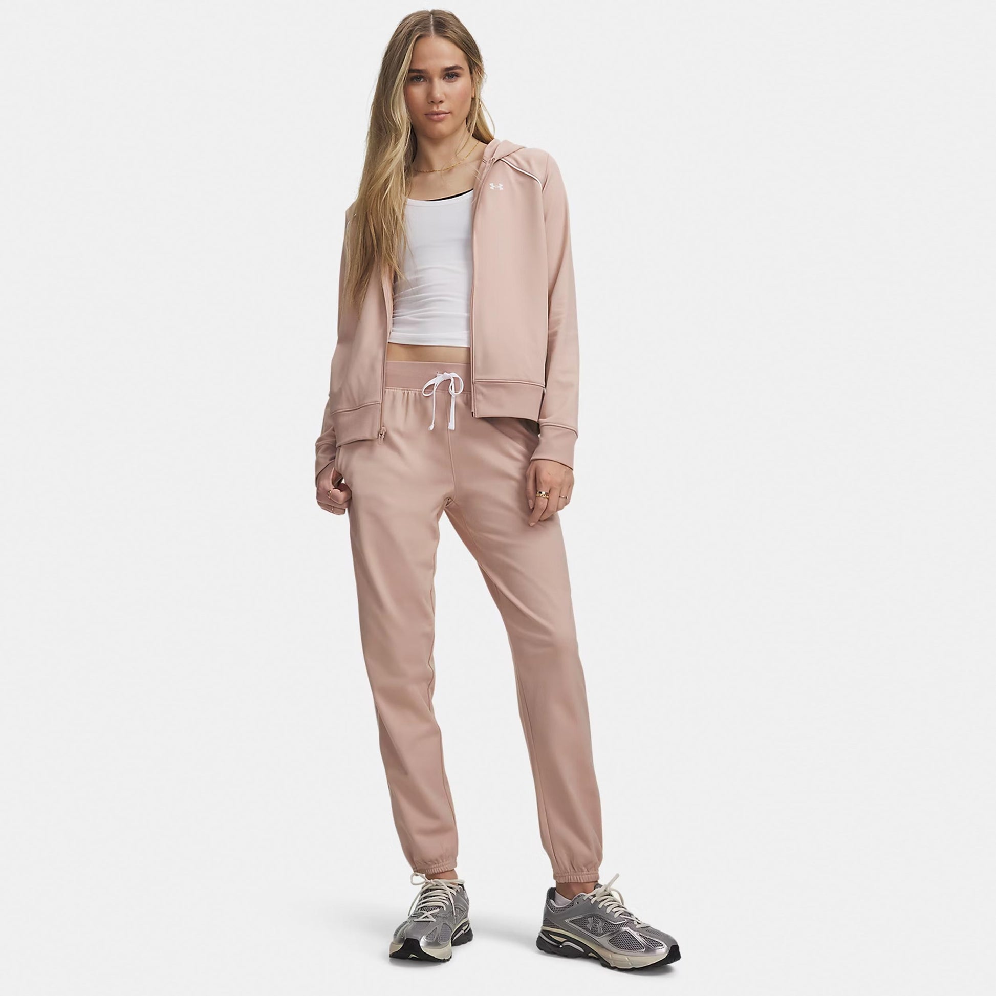 Under Armour Rival Tricot Chándal Mujeres - rosa, blanco