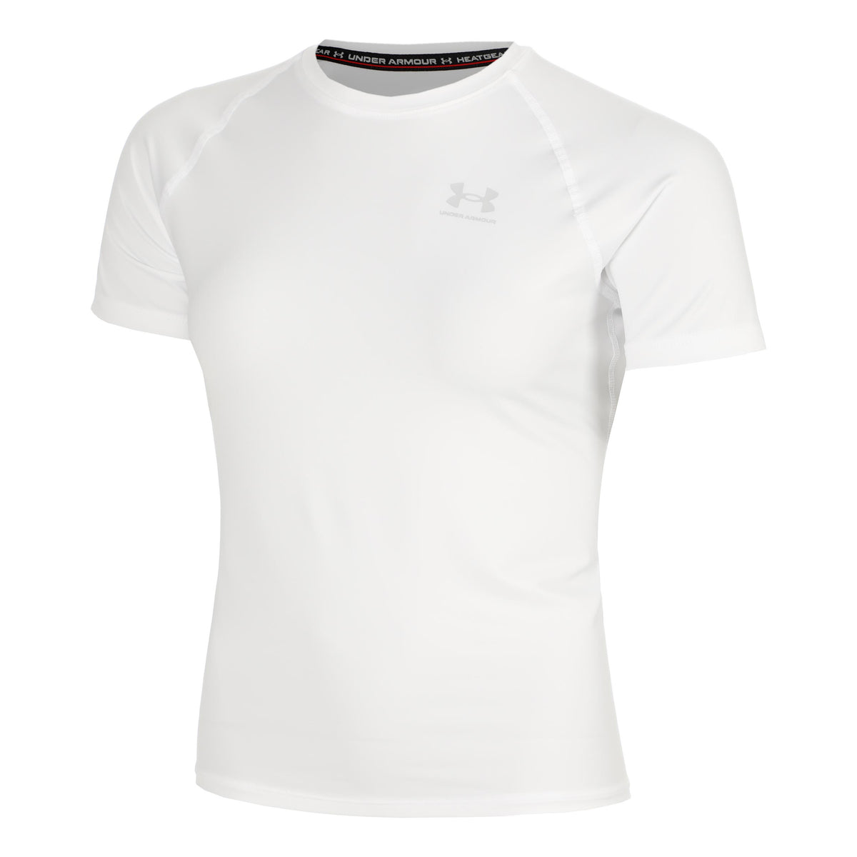 Under Armour Heatgear Authentics Comp Camiseta de manga corta Mujeres - blanco, gris claro