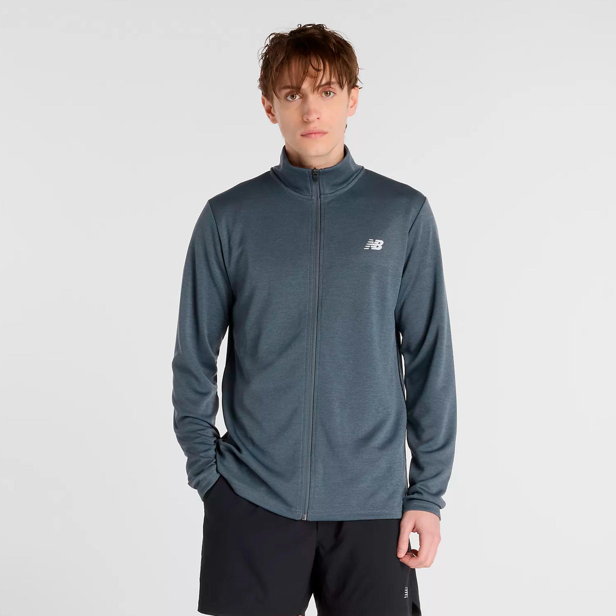 New Balance Sport Knit Chaqueta de entrenamiento Hombres - gris oscuro