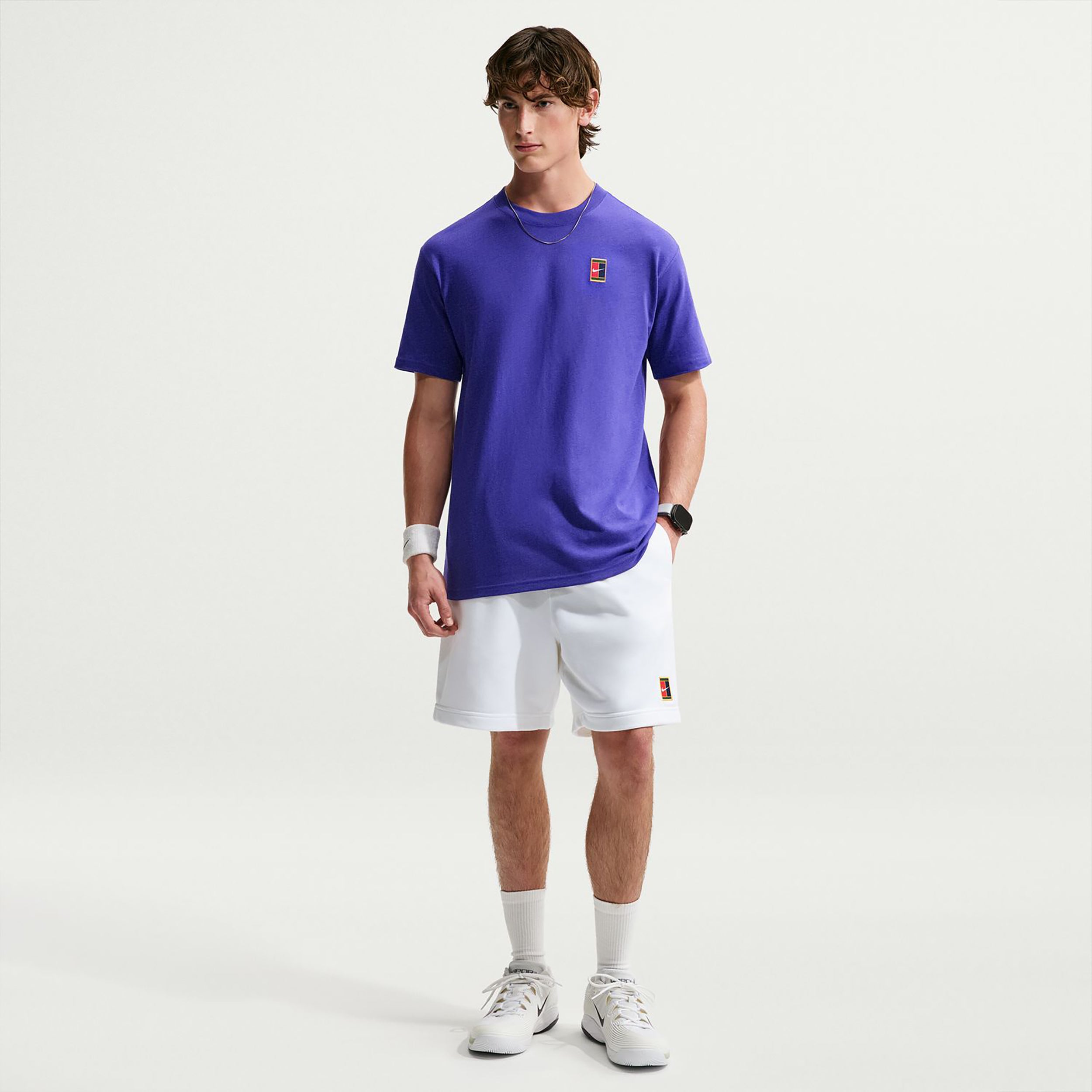 Nike Court Heritage  M90 Oc Camiseta de manga corta Hombres - azul noche
