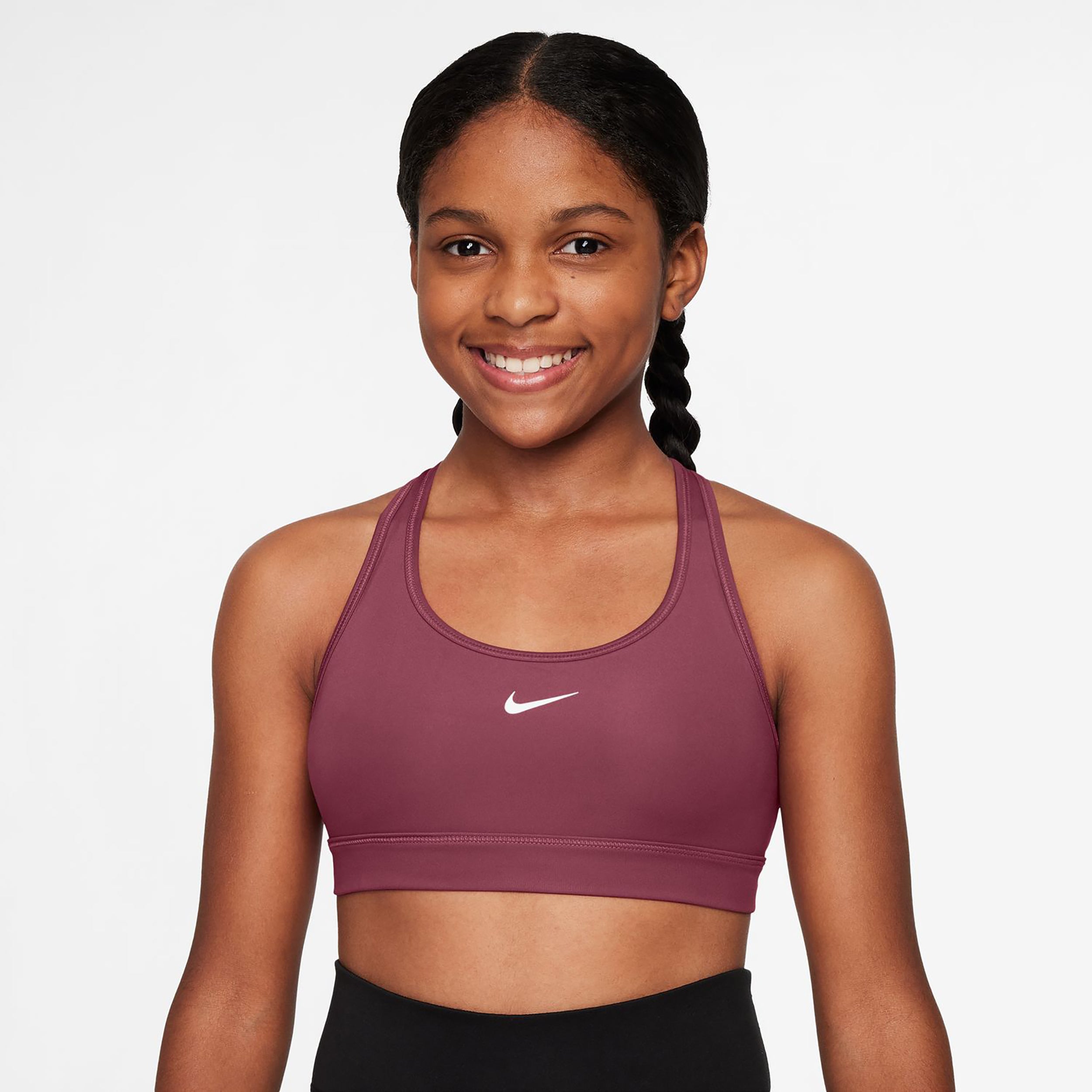 Nike Dri-Fit Swoosh Sujetador deportivo Niños - malva