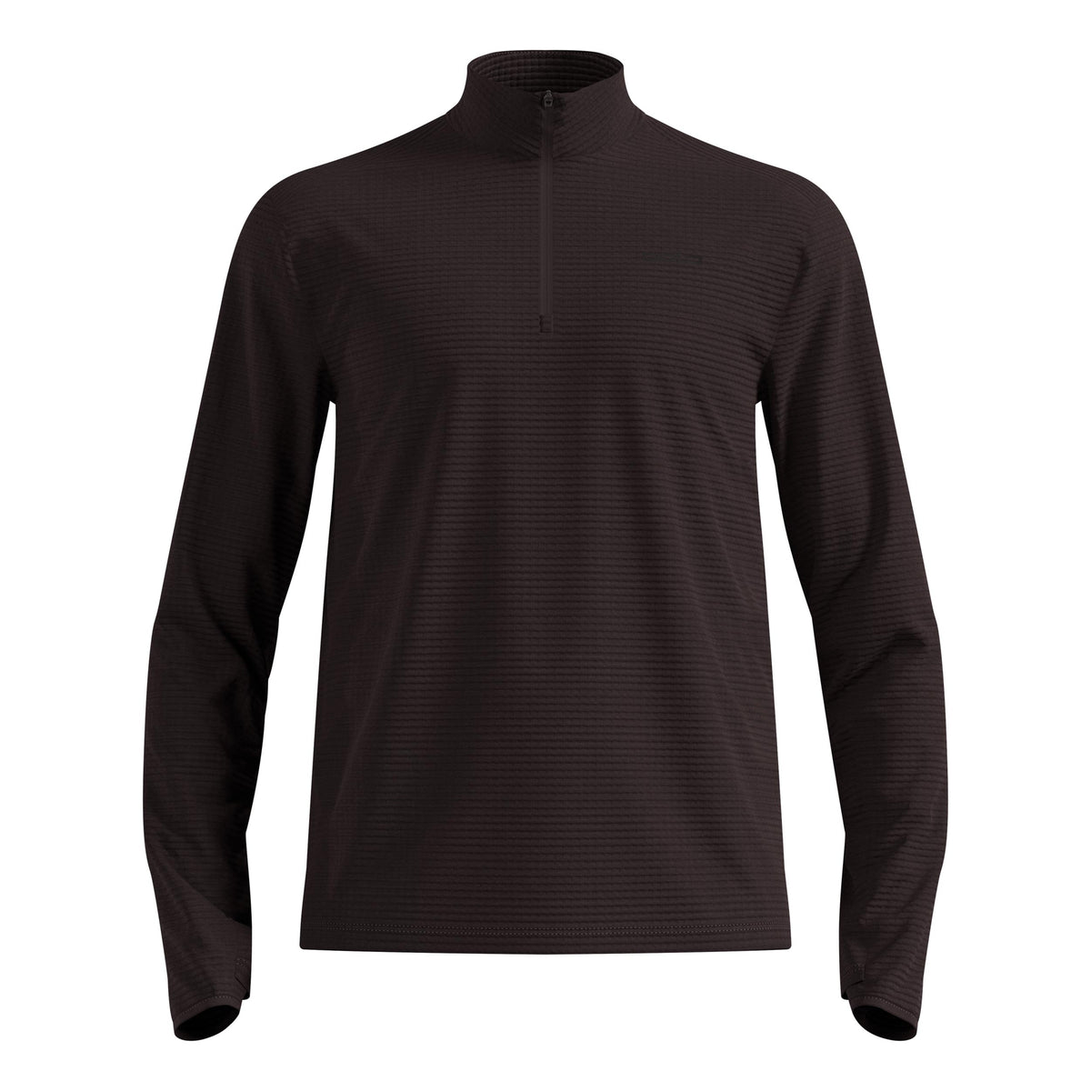 Odlo Essential Thermal Midlayer 1/2 Zip Camiseta de running Hombres - marrón