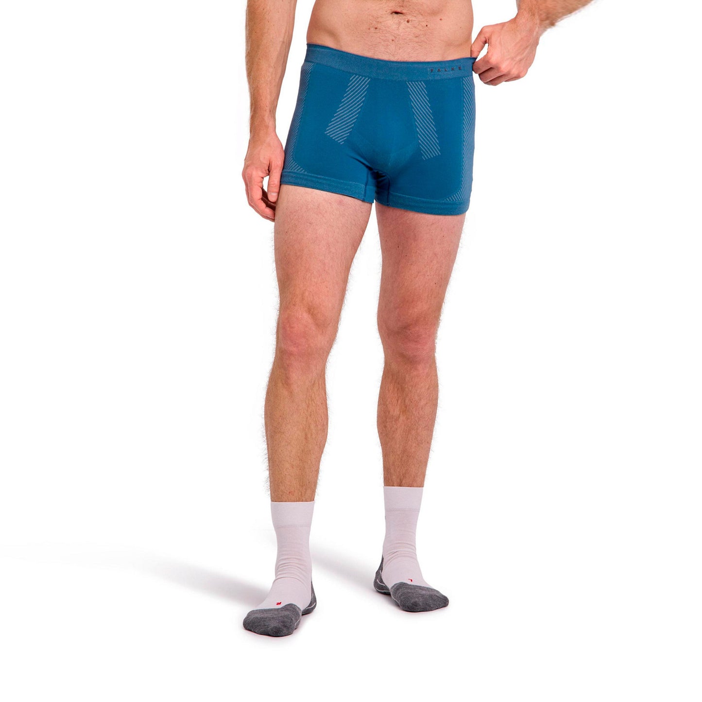 Falke Warm Boxer Calzoncillos tipo bóxer Hombres - azul-gris
