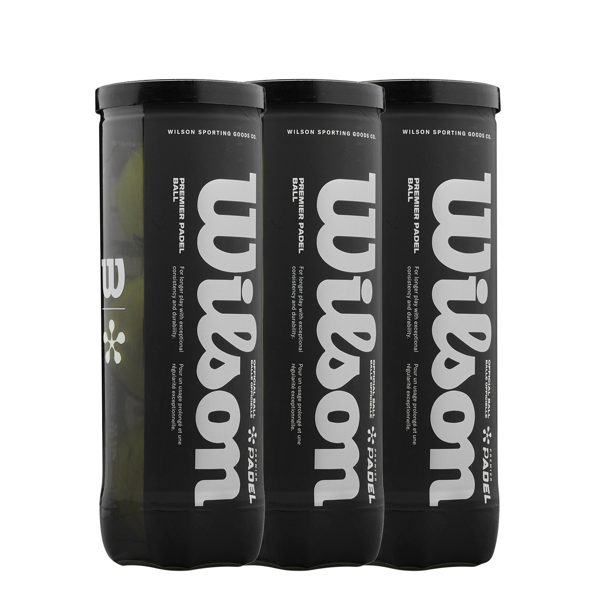 Wilson 3 botes de 3 pelotas Premier Padel X3