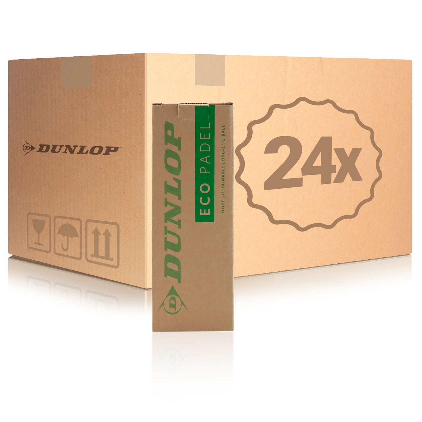 Dunlop 24 botes de 3 pelotas Eco Padel