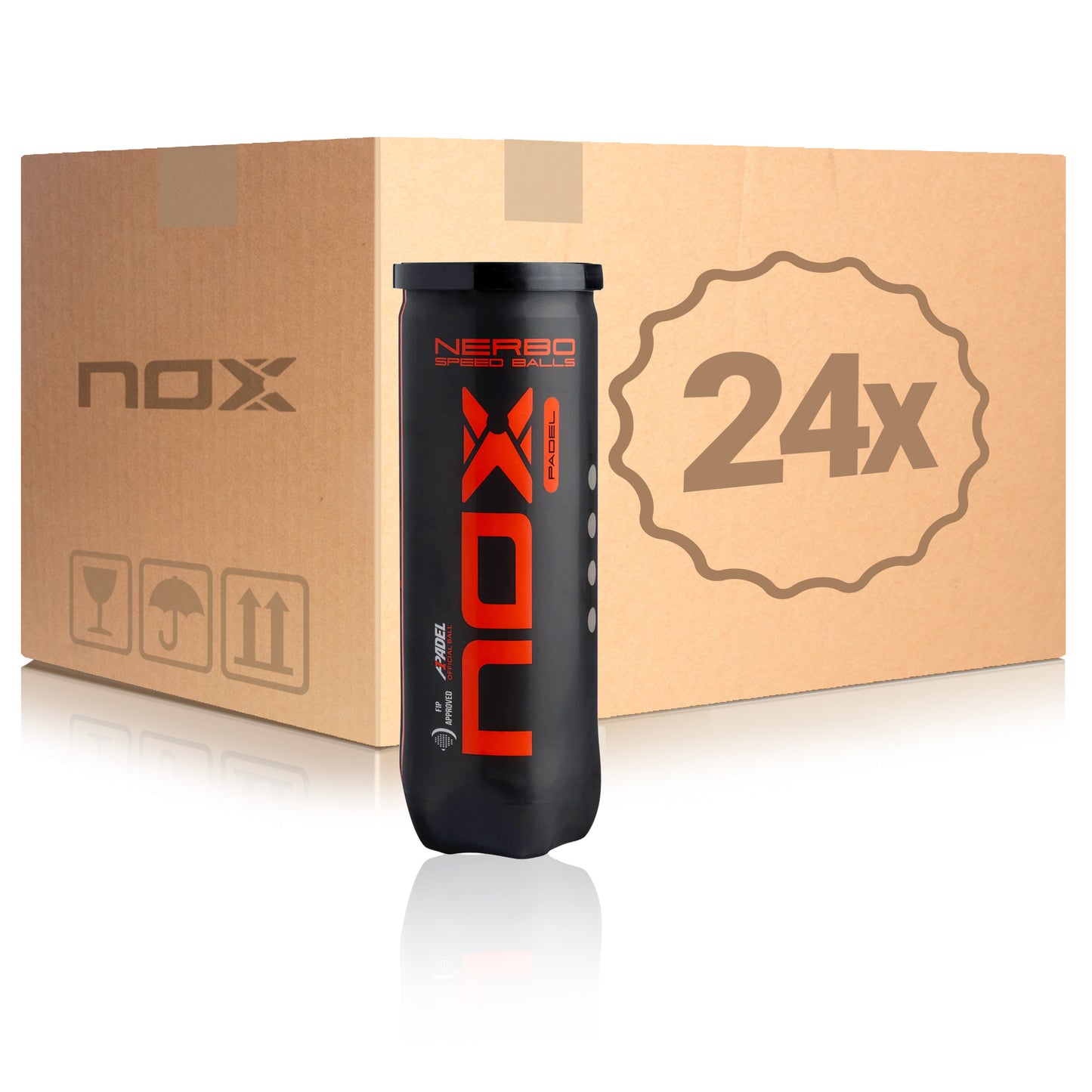NOX 24 botes de 3 pelotas Nebro En caja
