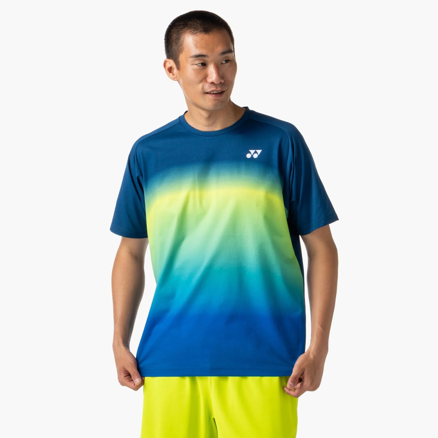 Yonex Camiseta de manga corta Hombres - azul oscuro, multicolor