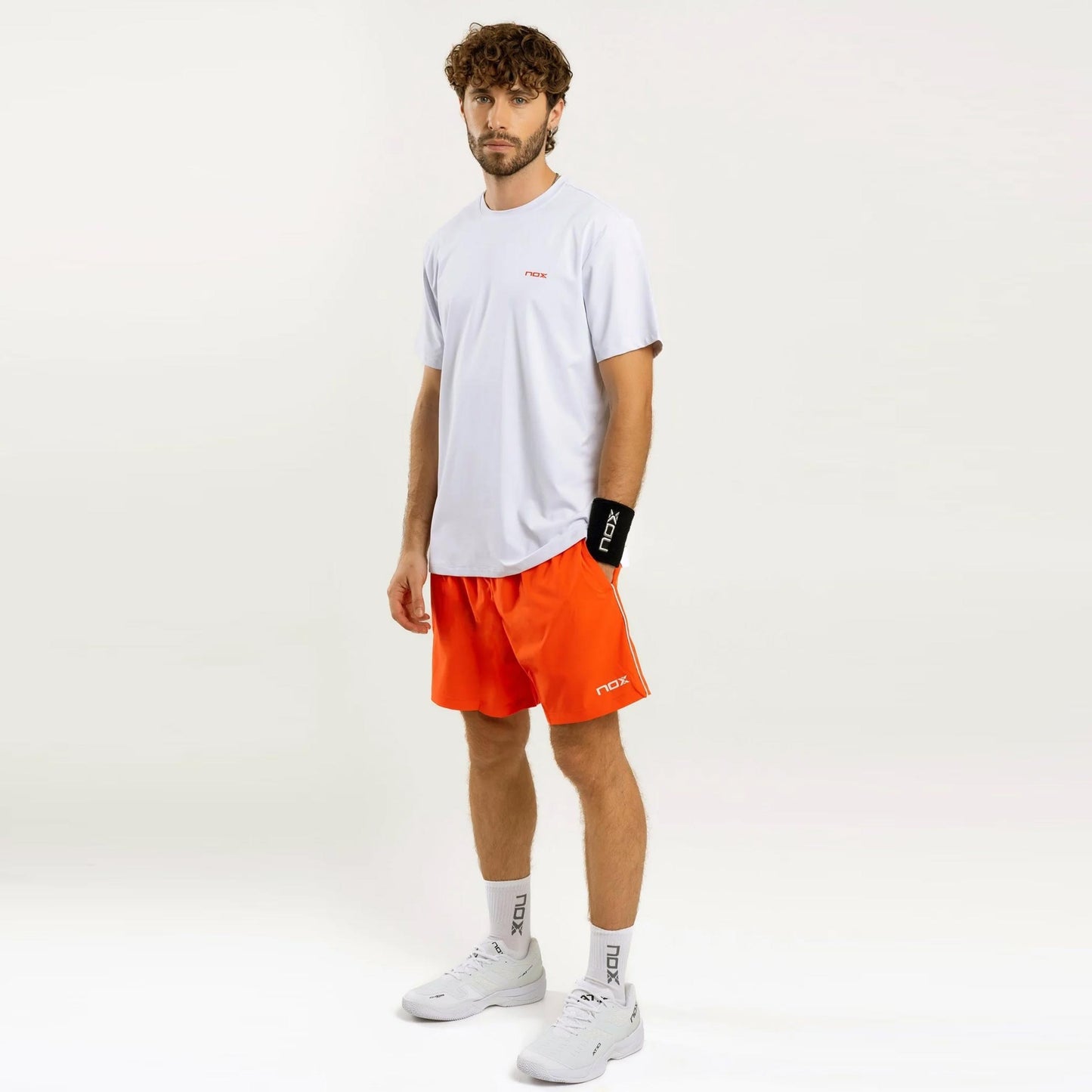 NOX Team Camiseta de manga corta Hombres-blanco
