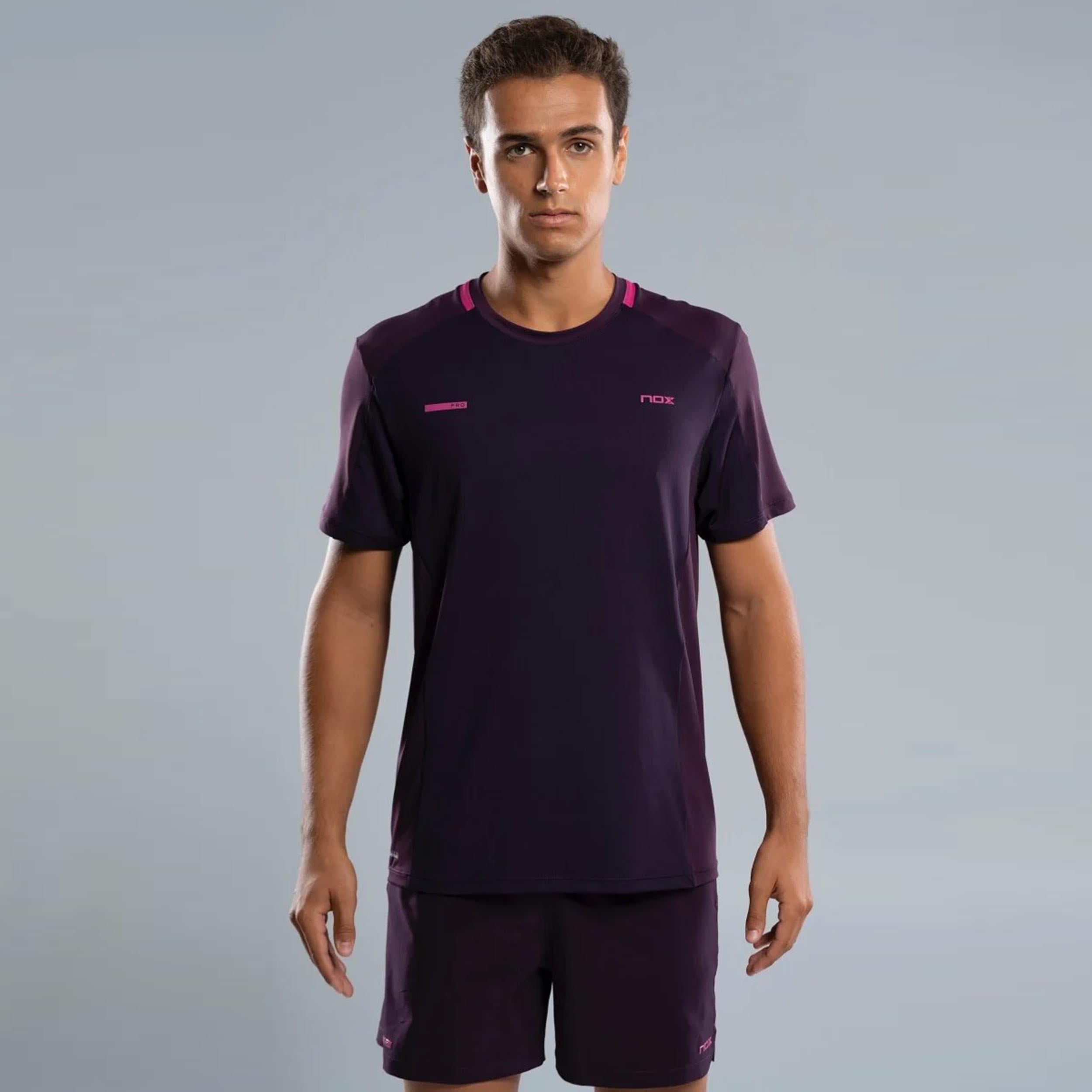 NOX Pro Camiseta de manga corta Hombres-negro,berry
