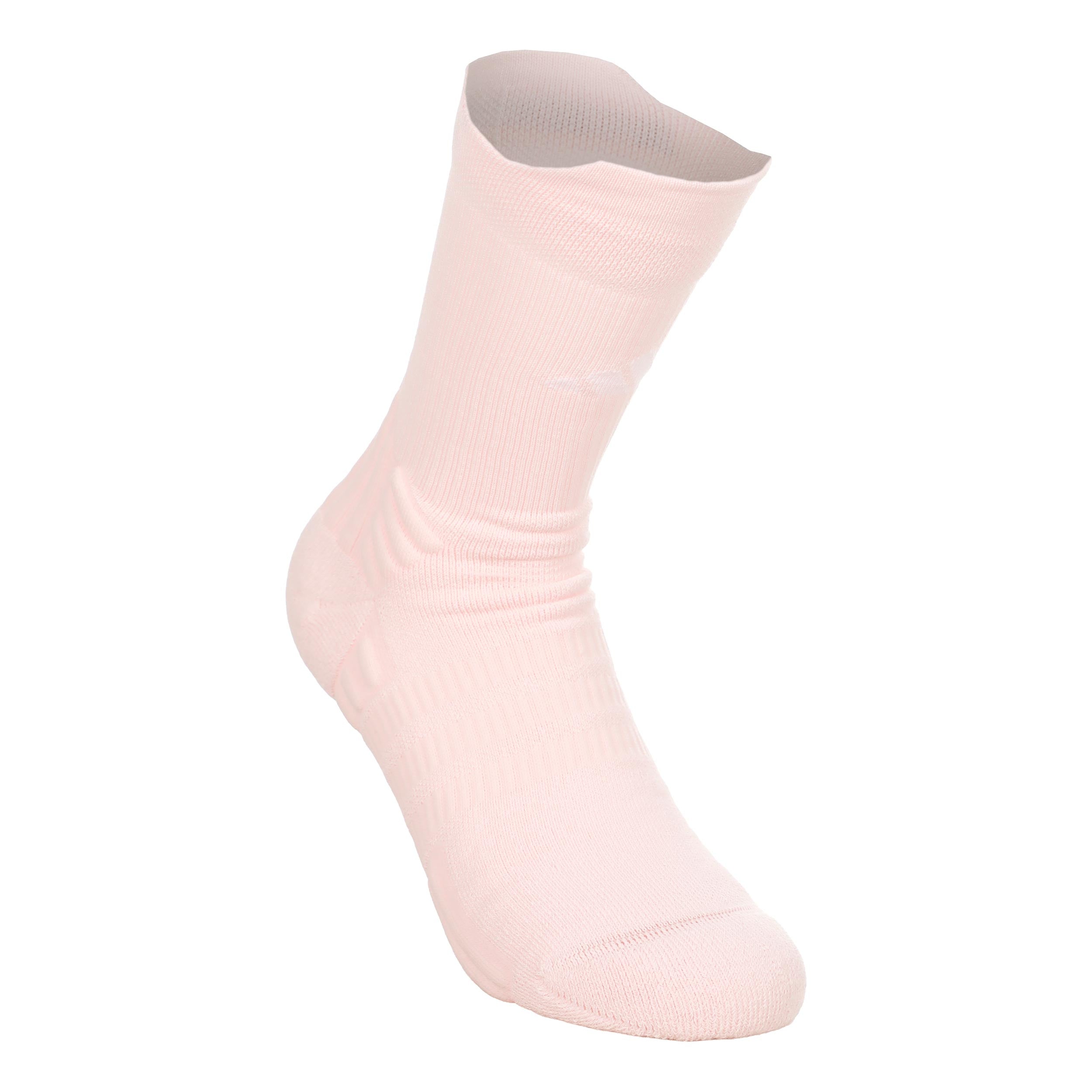 adidas Crew Calcetines de tenis Unisex - rosa pastel, blanco