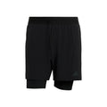 D4T 2in1 Shorts Hombres-negro