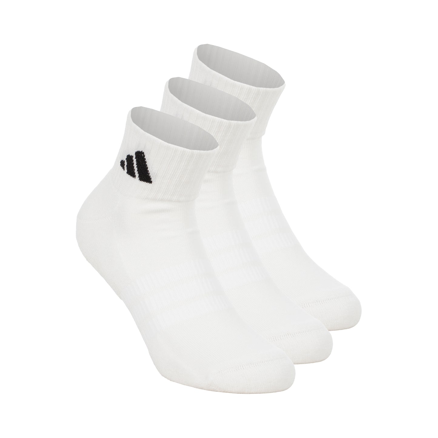 adidas Essentials Ankle 3P Calcetines de tenis - Pack de 3 Unisex-blanco, negro