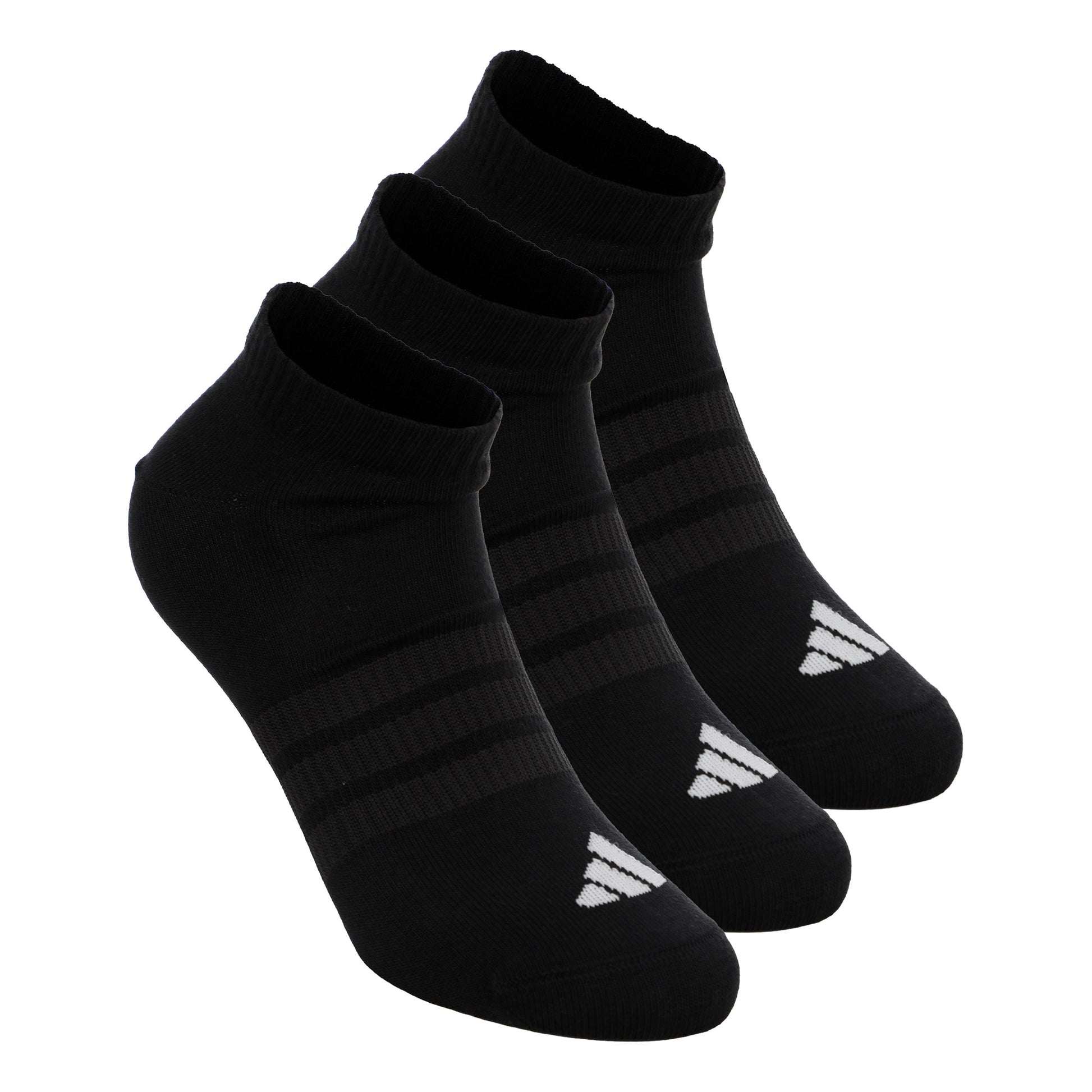 adidas Essentials Low 3P Calcetines de tenis - Pack de 3 Unisex-negro