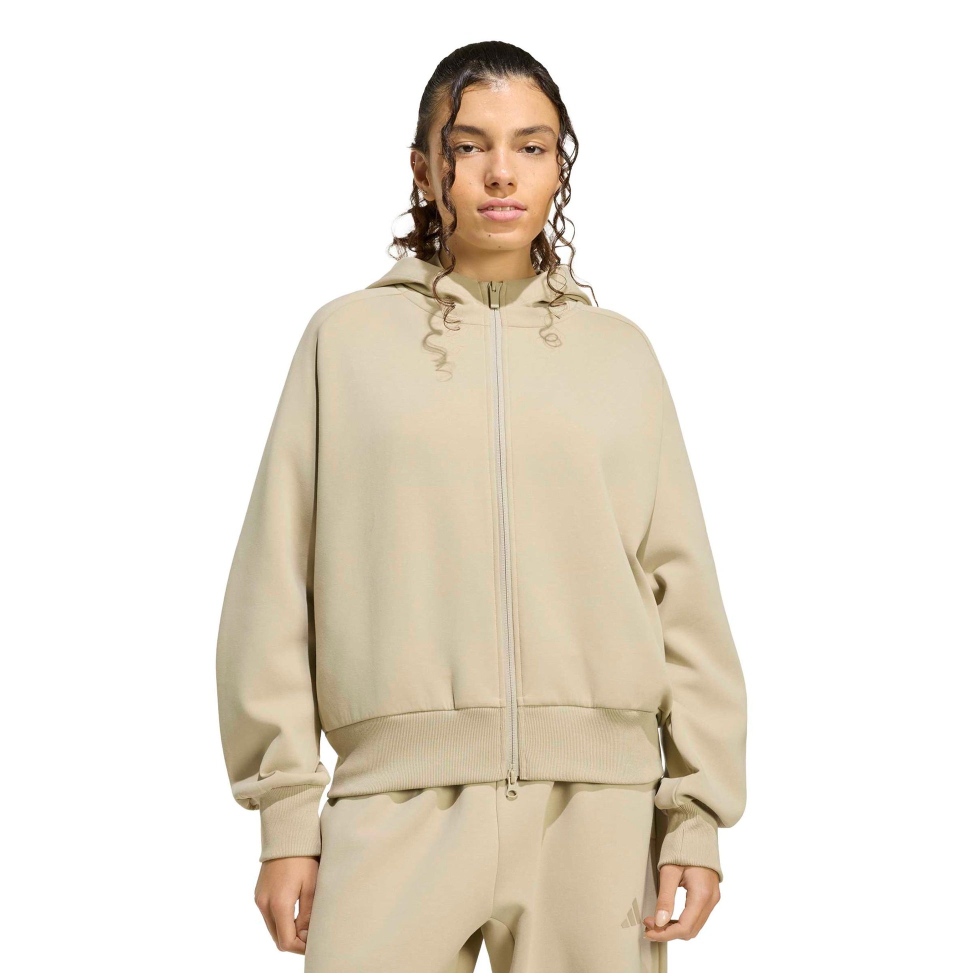 adidas Lux Sudadera con cremallera Mujeres - beige