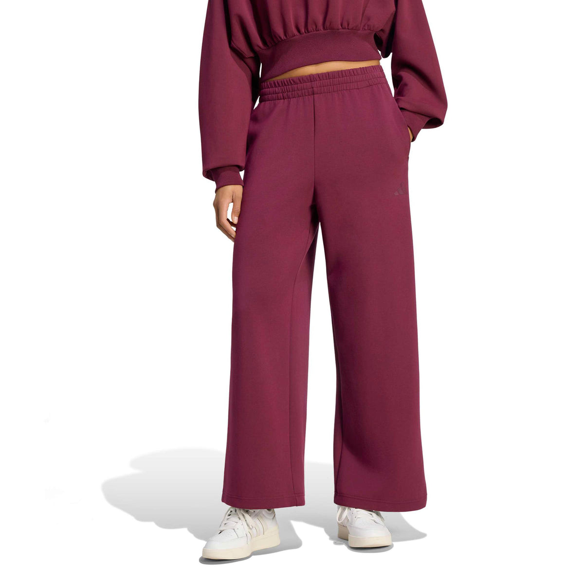 adidas Soft Lux Straight Pantalón de entrenamiento Mujeres - rojo vino