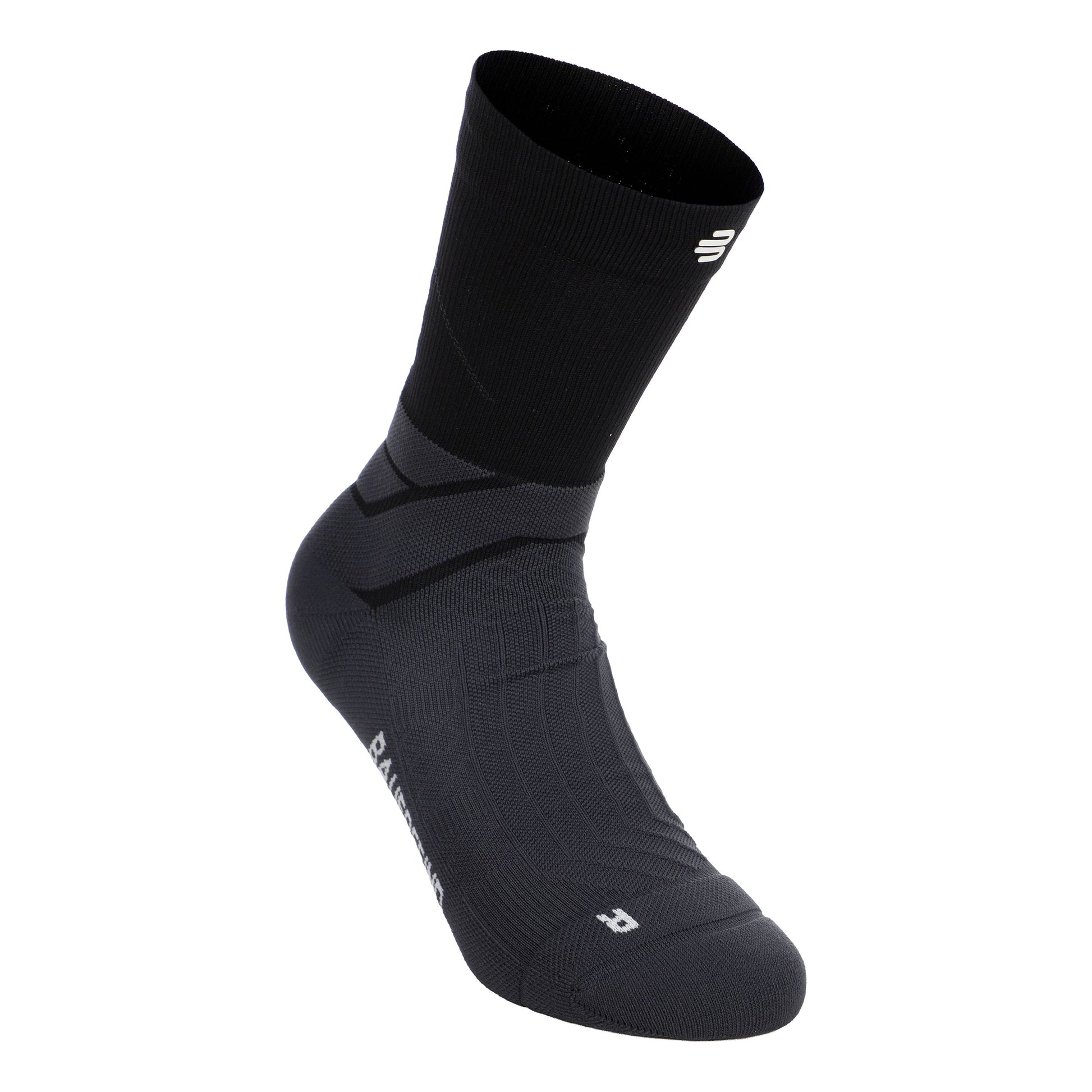 Bauerfeind Run Performance Mid Cut  Calcetines para correr Hombres-negro