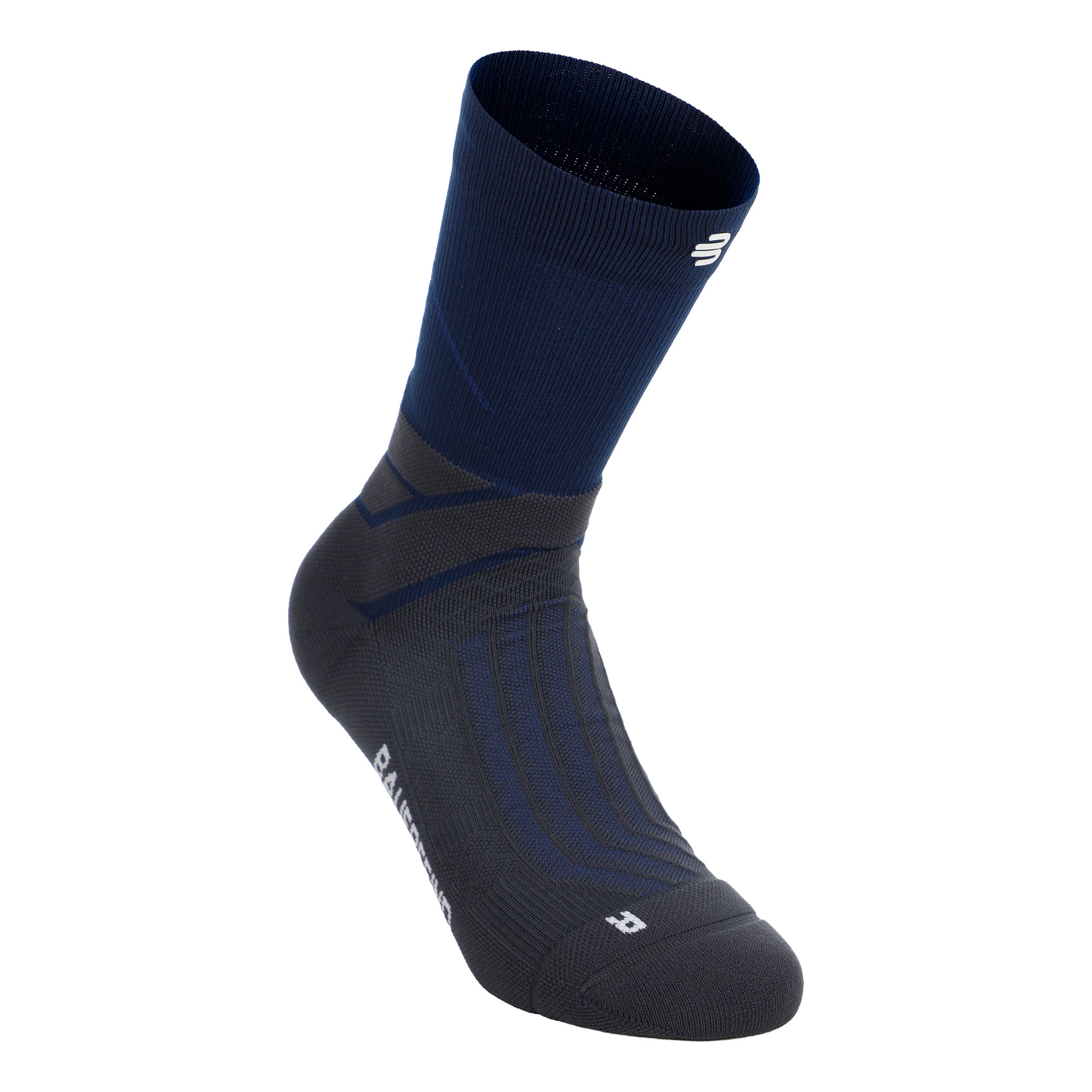 Bauerfeind Run Performance Mid Cut  Calcetines para correr Hombres-azul oscuro