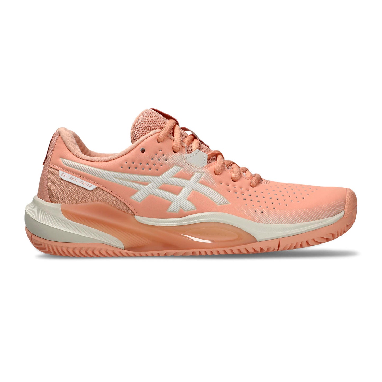 ASICS Gel-Challenger 15 Zapatilla tierra batida Mujeres - albaricoque, blanco