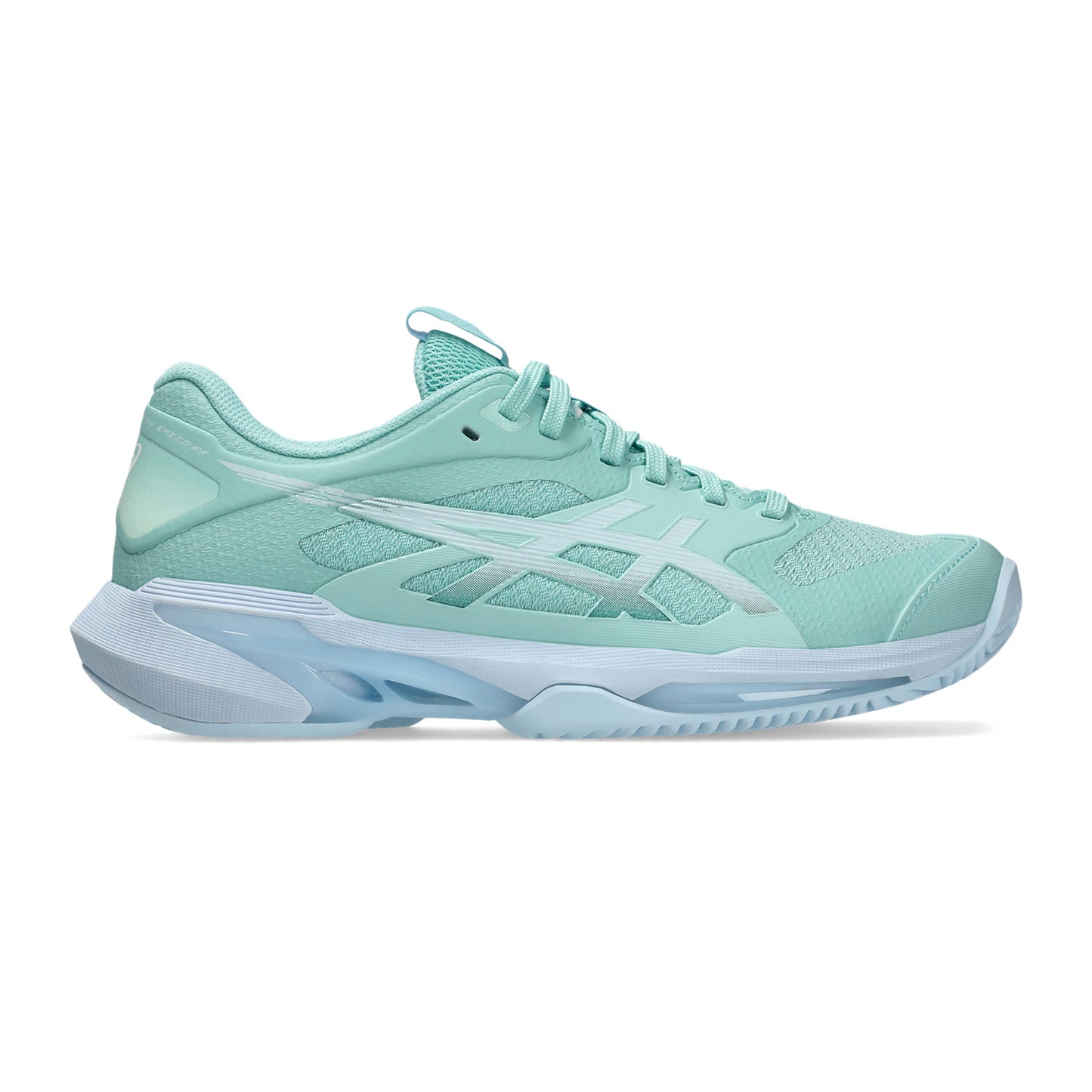 ASICS Solution Speed FF 4 Zapatilla tierra batida Mujeres - menta, azul claro