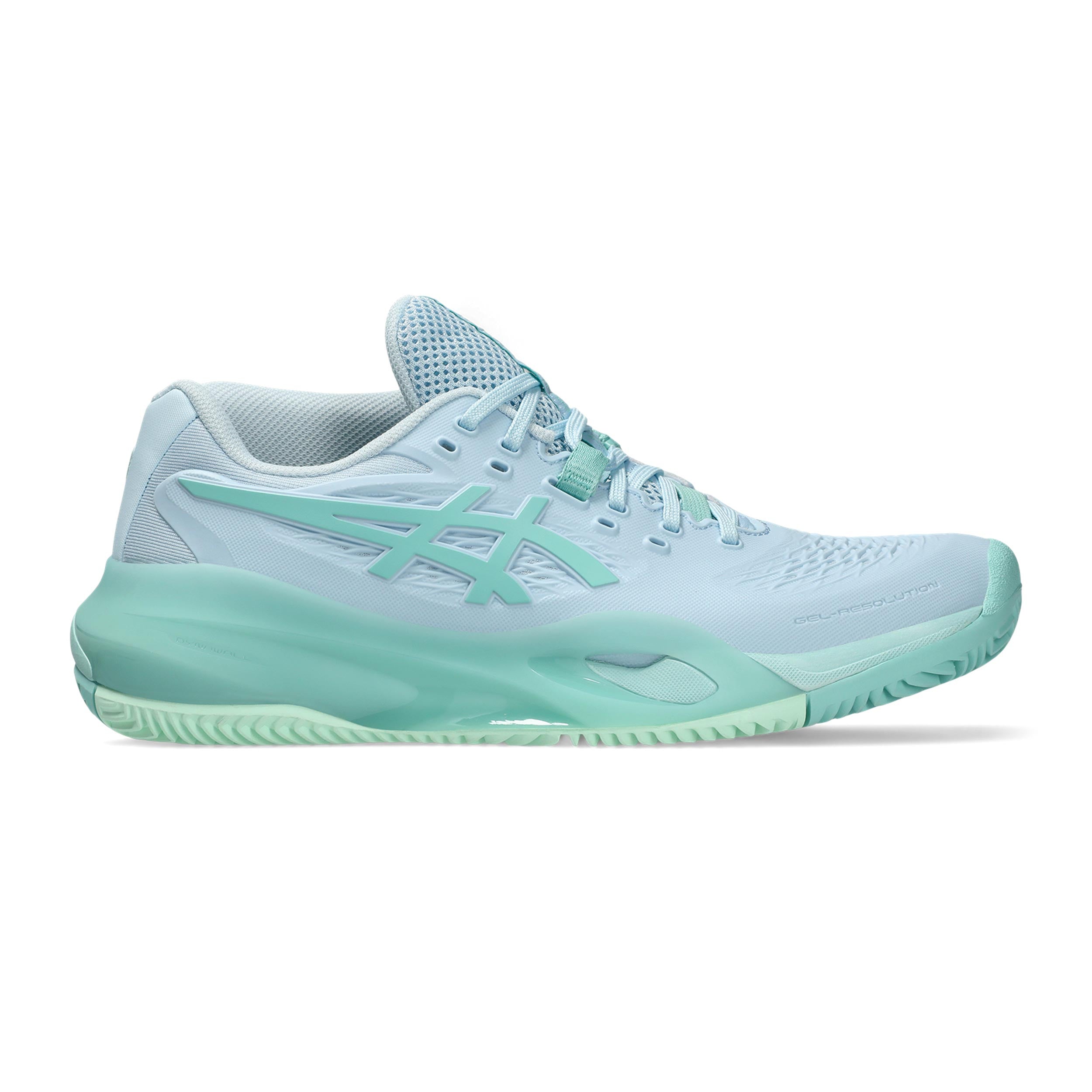 ASICS Gel-Resolution X Zapatilla tierra batida Mujeres - azul claro, menta