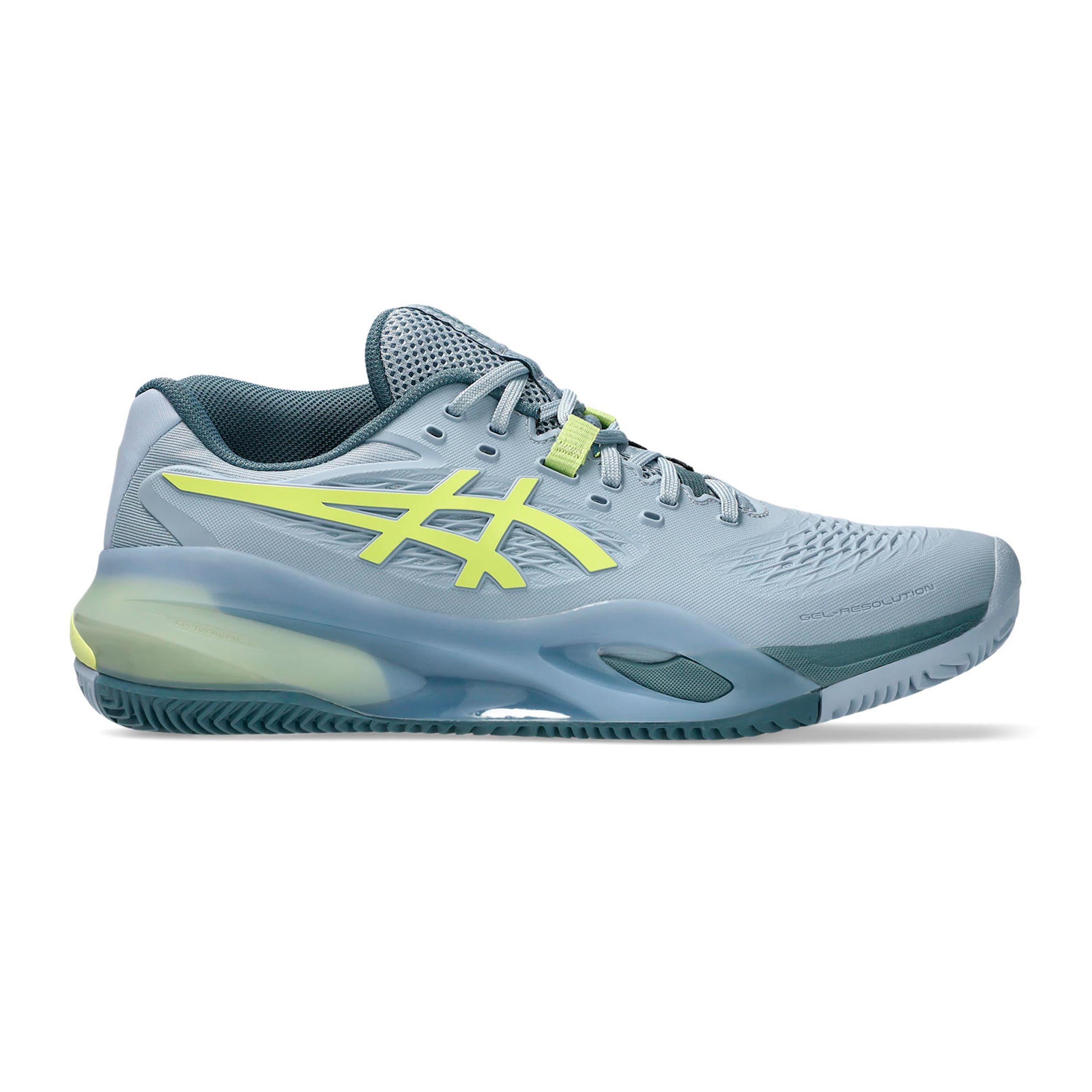 Gel-Resolution X Zapatilla tierra batida Hombres - gris, verde