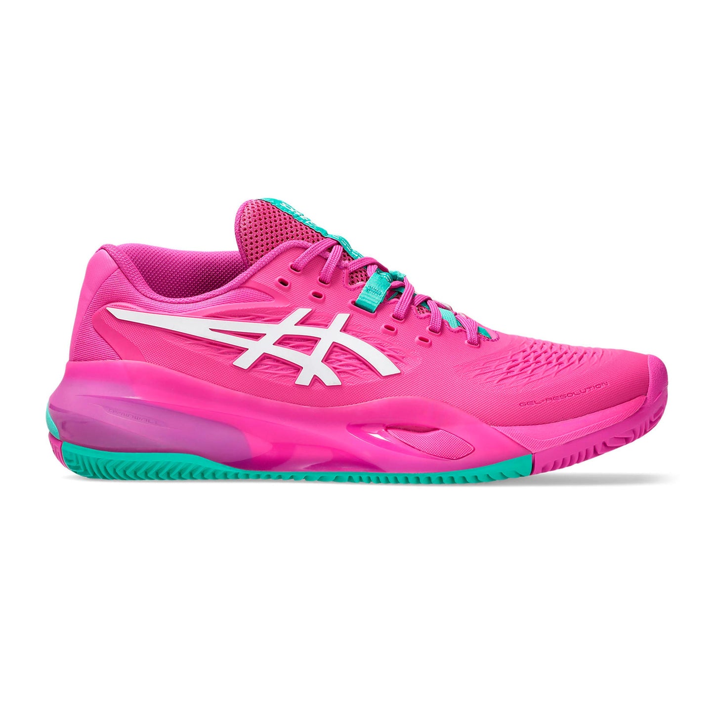 ASICS Gel-Resolution X Zapatilla tierra batida Hombres - rosa, blanco