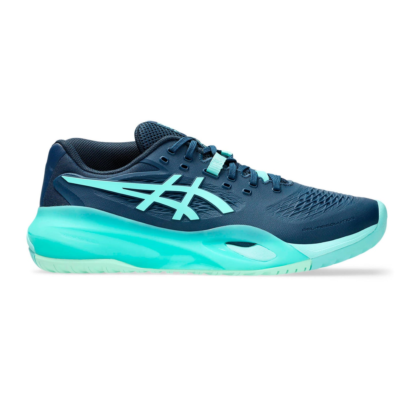 ASICS Gel-Resolution X Zapatilla todas las superficies Hombres - azul oscuro, menta