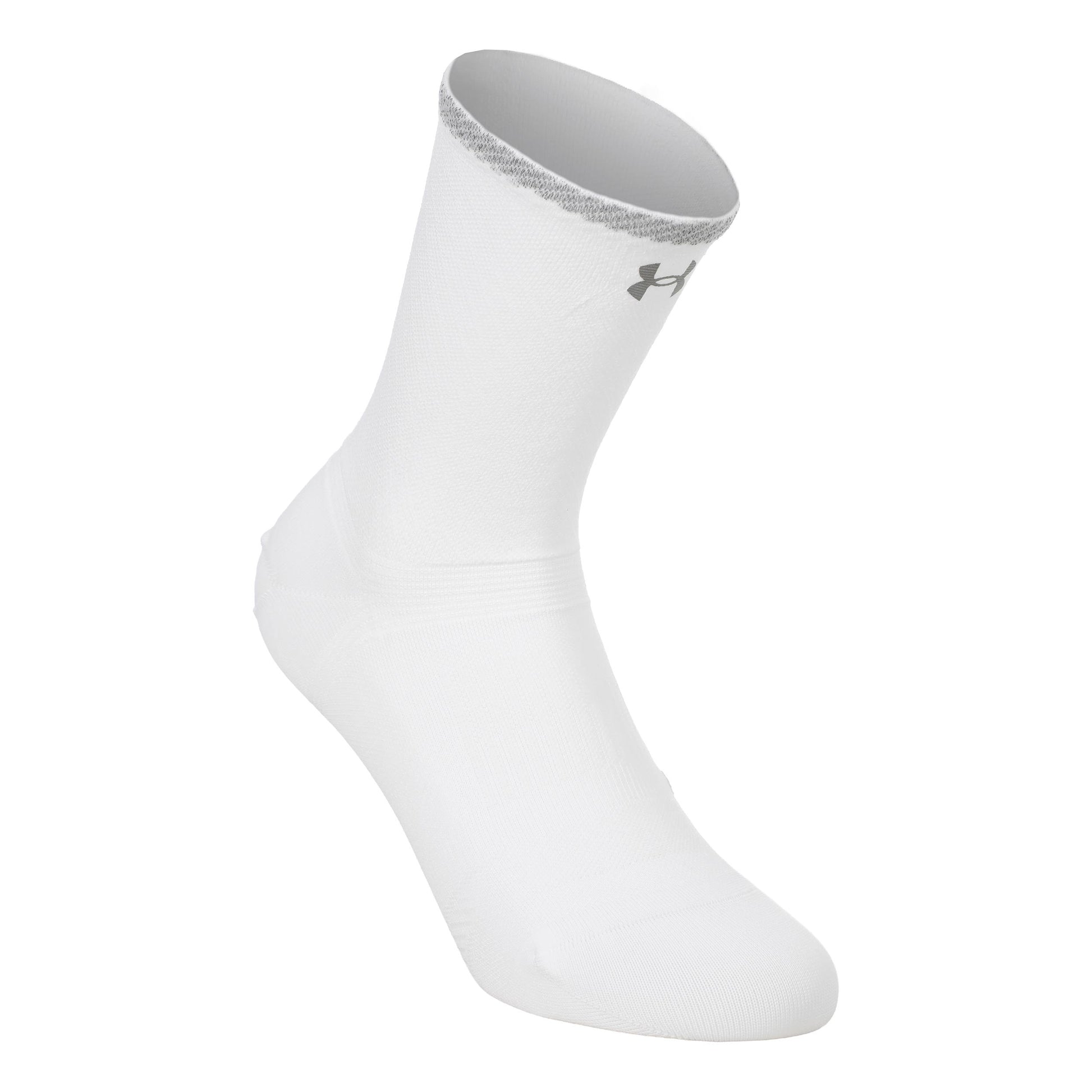 Under Armour Velociti Lite Crew  Calcetines para correr Unisex-blanco, blanco