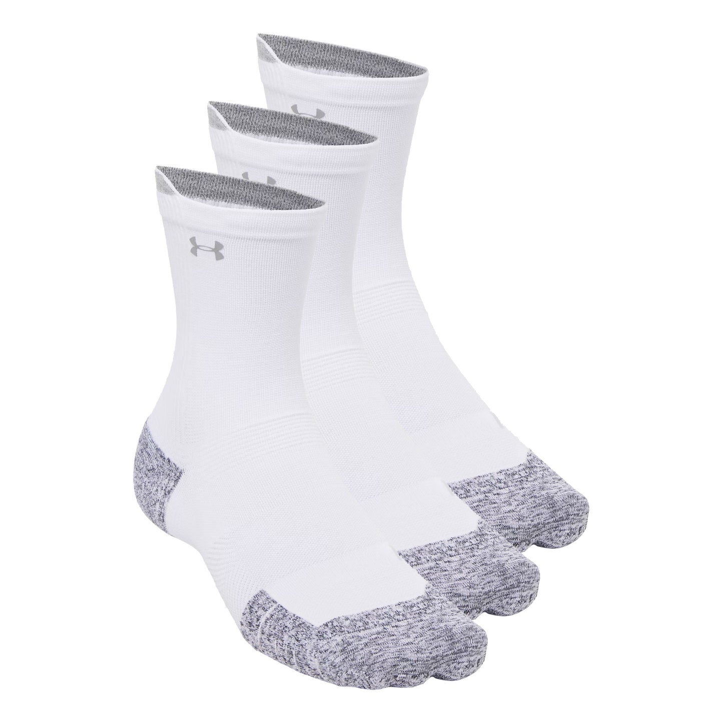 Under Armour Velociti Run Cush Crew 3pack Calcetines para correr Unisex - blanco, blanco