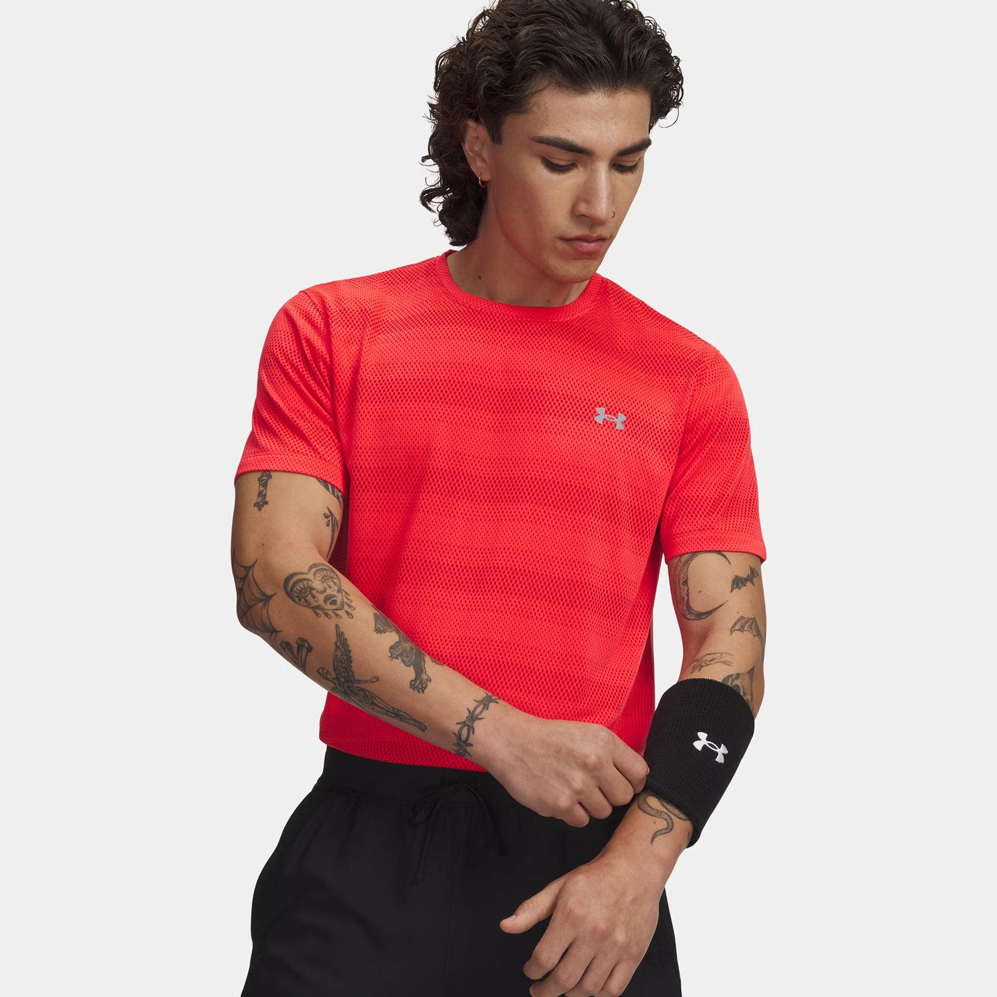 Under Armour Velociti  Camiseta de running Hombres - rojo, plateado