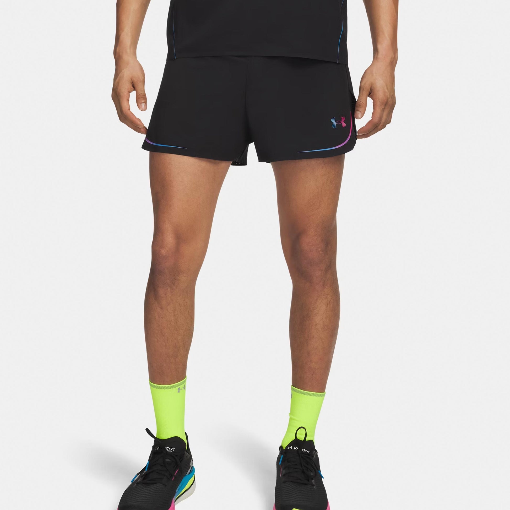 Under Armour Velociti Elite  Pantalones cortos Hombres-negro, rosa