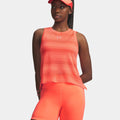 Velociti Singlet Camiseta de running Mujeres-naranja, plateado