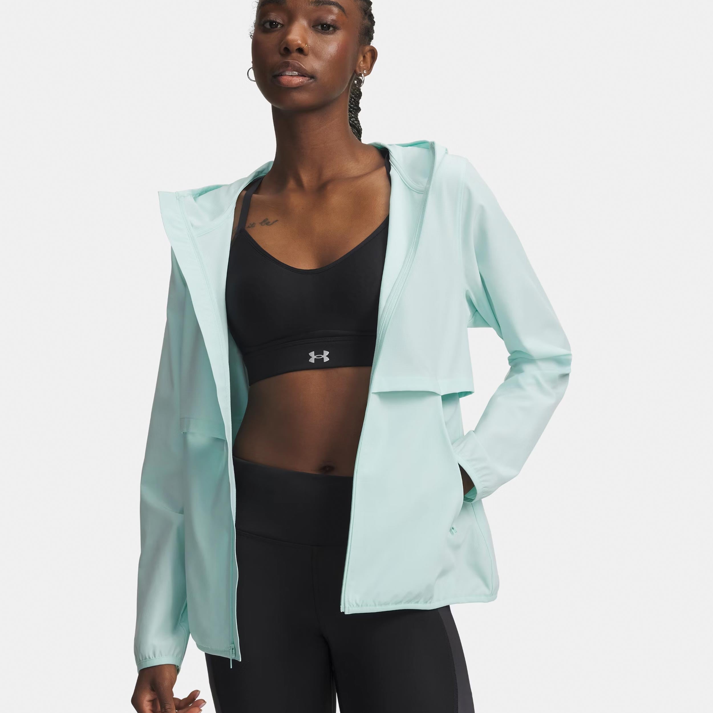 Under Armour Velociti Storm  Chaqueta para correr Mujeres - menta, plateado