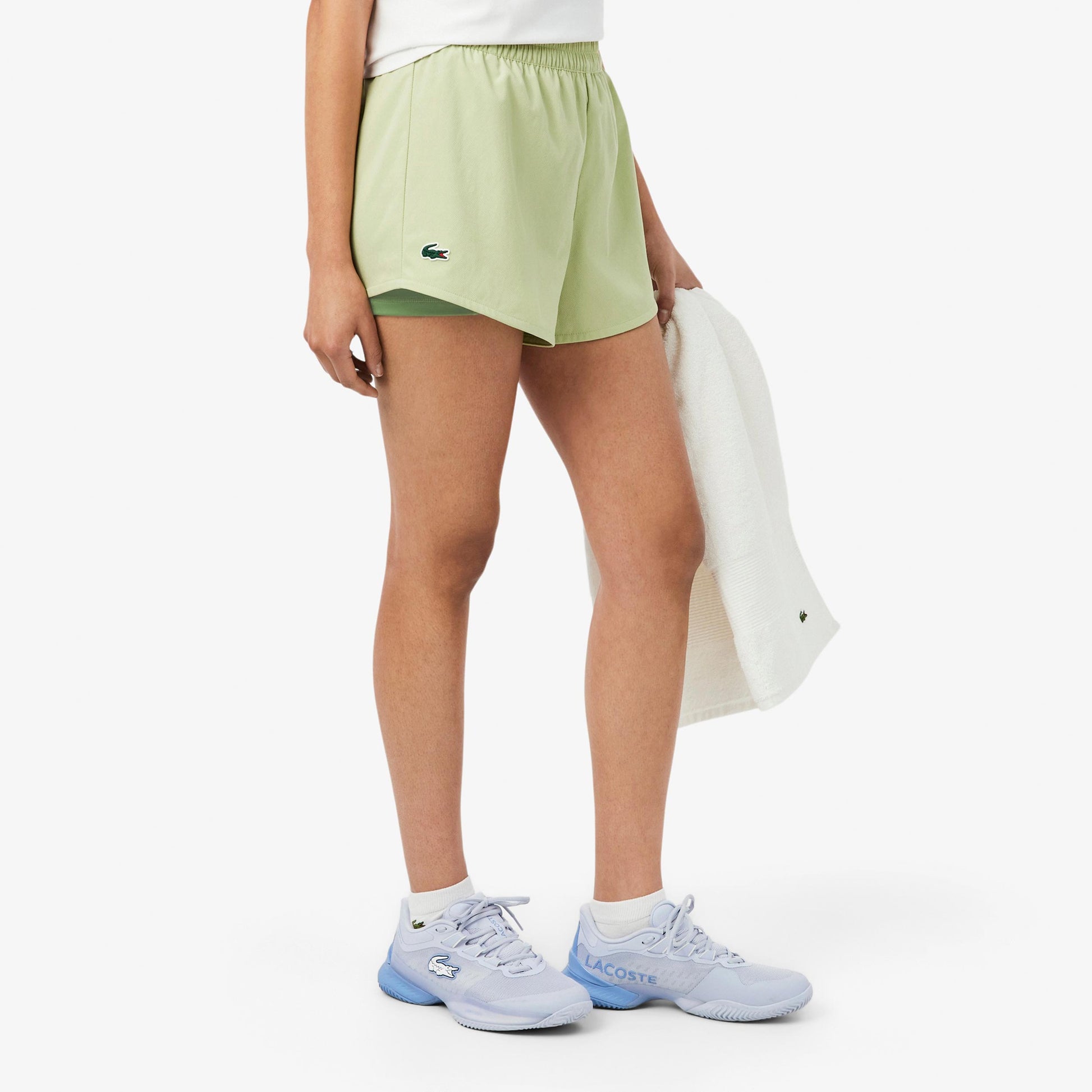 Lacoste Shorts Mujeres - lima, verde